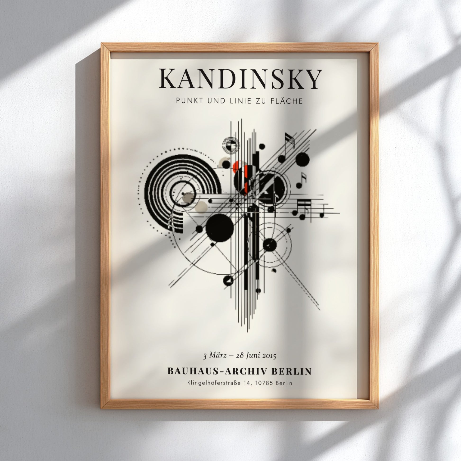 Punkt und Linie zu Fläche poster featuring abstract geometric shapes and vibrant colors for modern wall decor