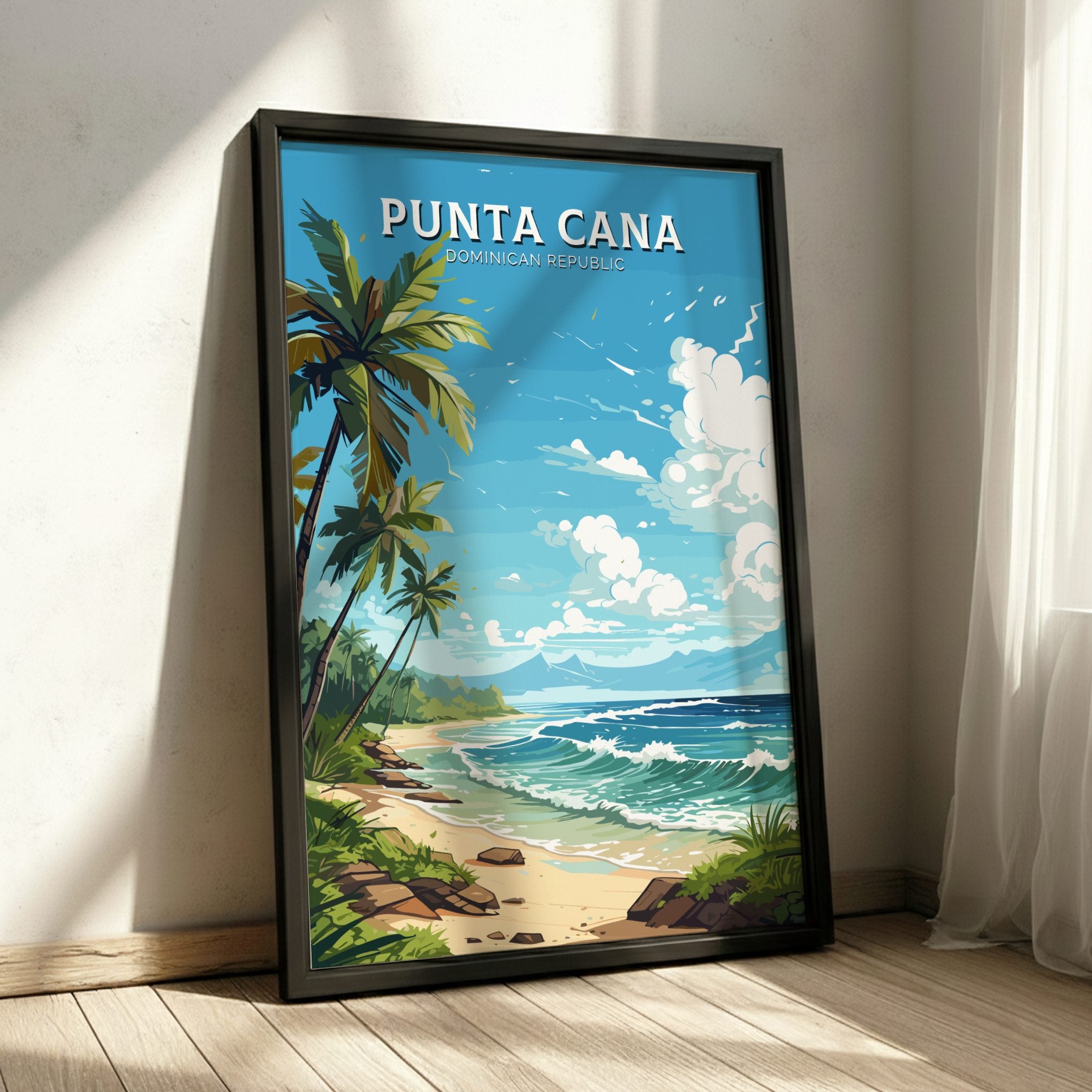 South America PUNTA CANA PRINT - TRAVEL POSTER