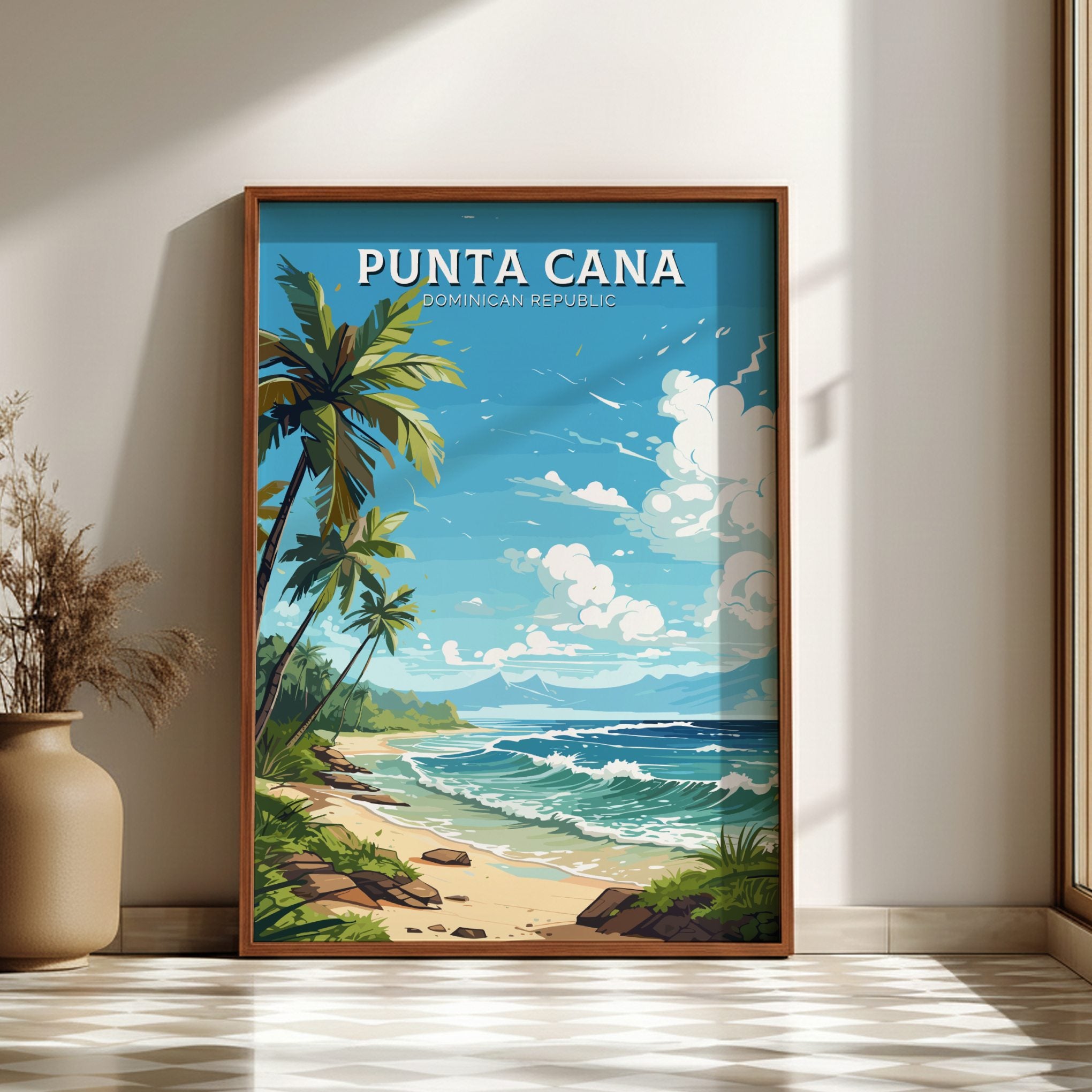 South America PUNTA CANA PRINT - TRAVEL POSTER