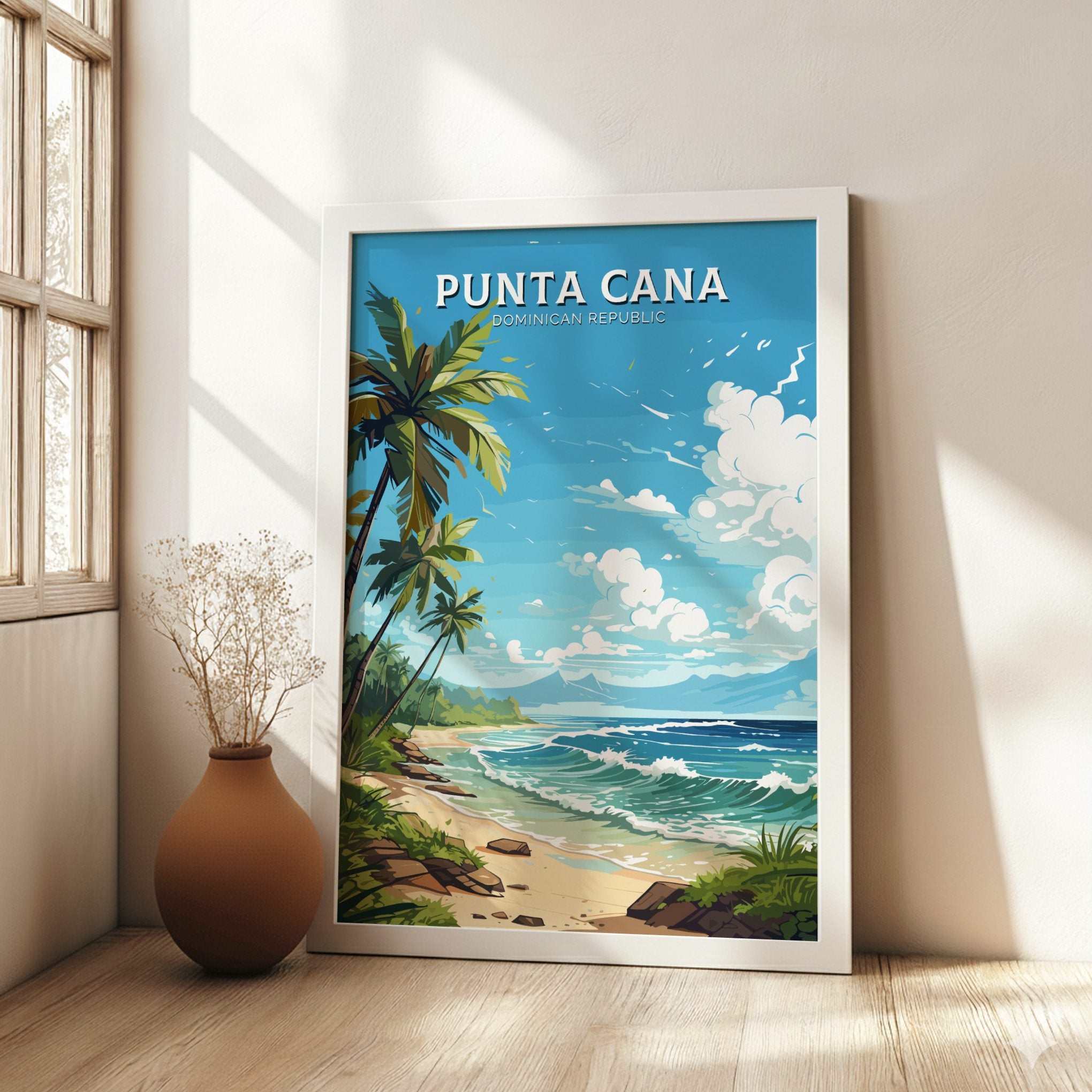 South America PUNTA CANA PRINT - TRAVEL POSTER