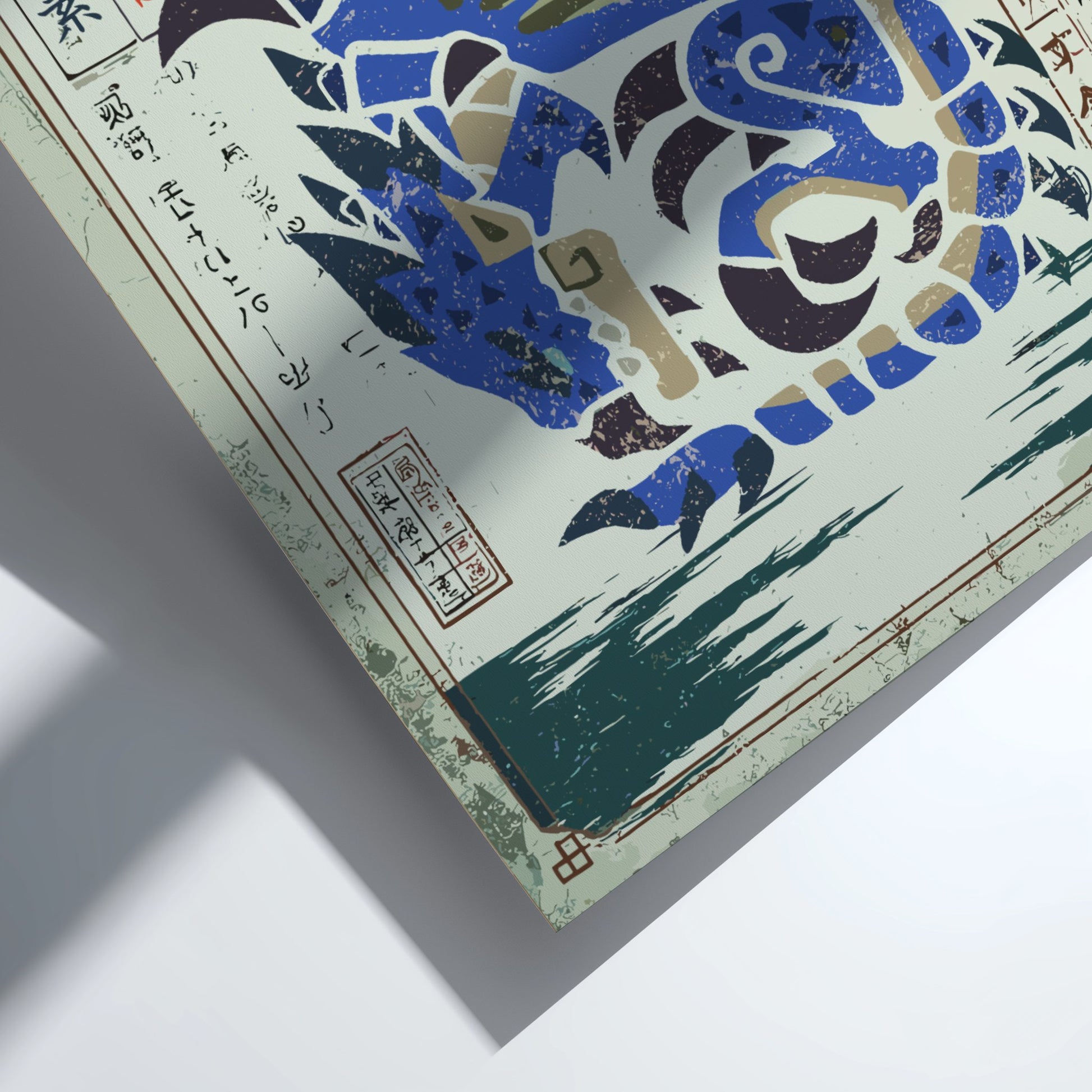 Azure Rathalos Poster - Monster Hunter Wall Art Print