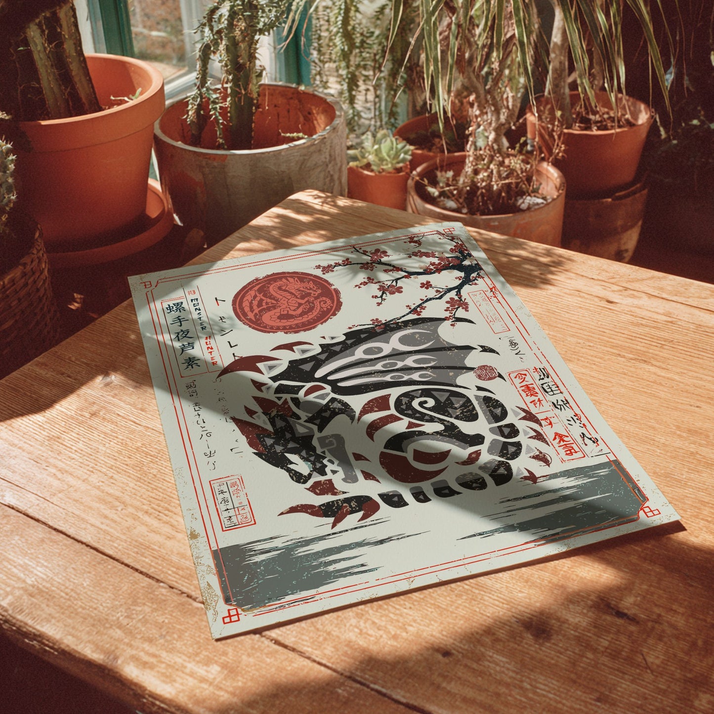 Silver Rathalos Poster - Monster Hunter Wall Art Print