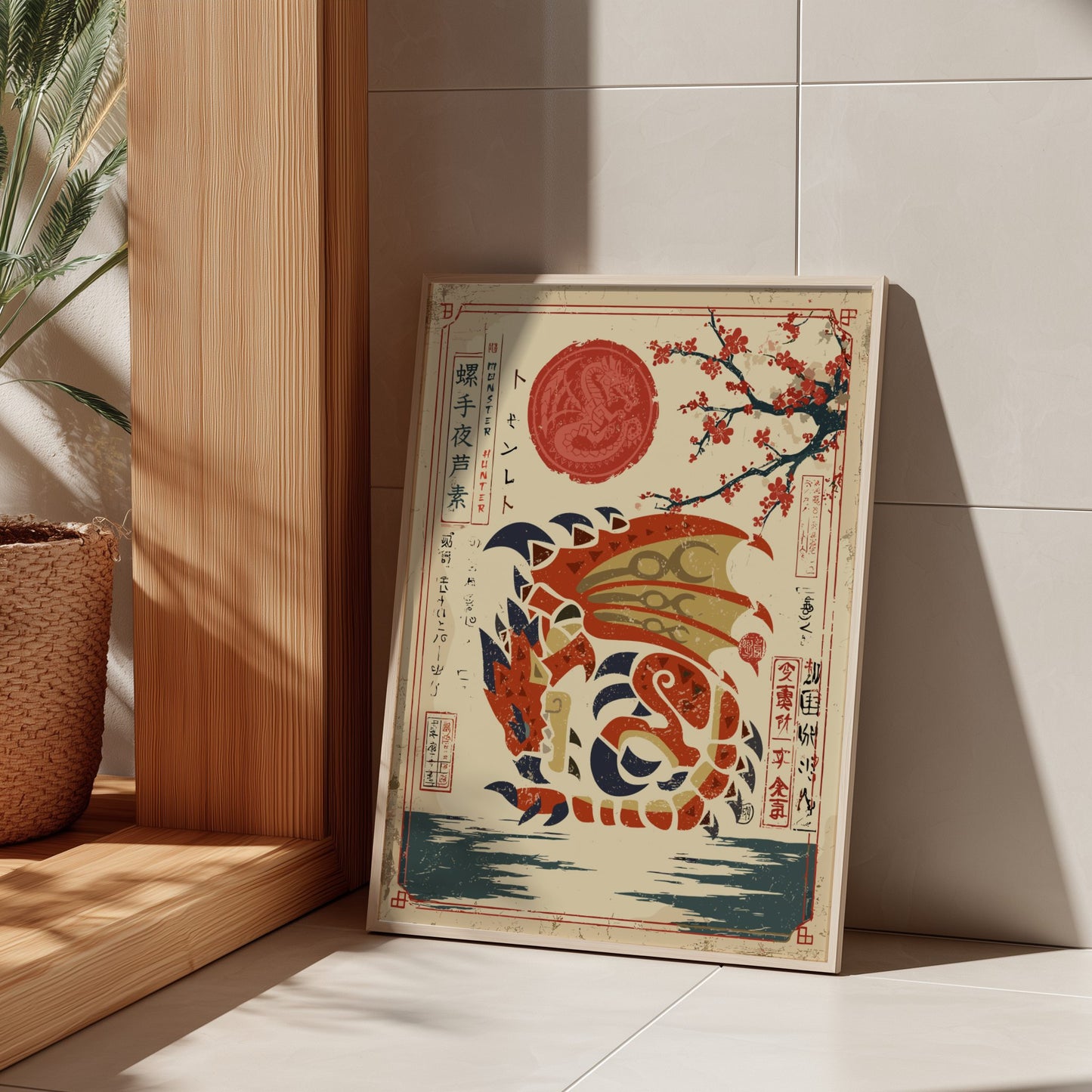 Rathalos Poster - Monster Hunter Wall Art Print