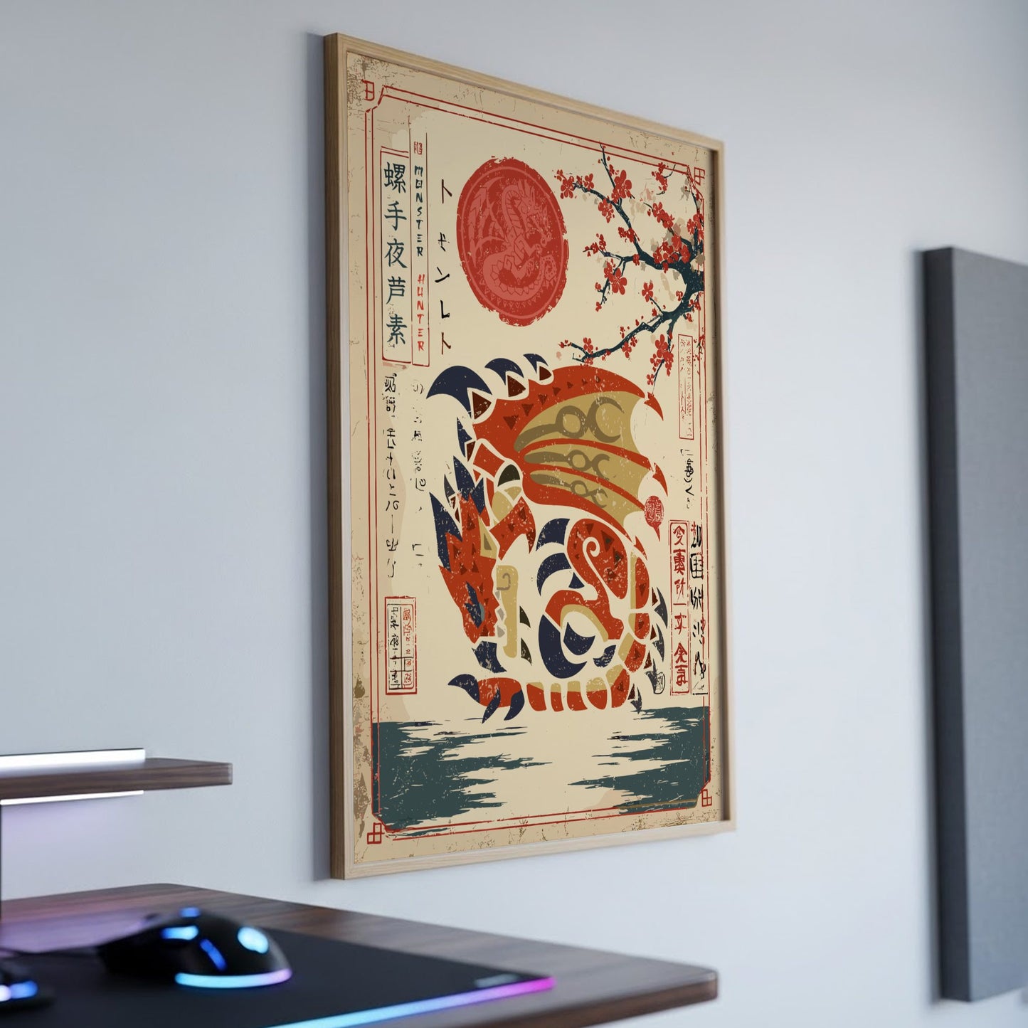 Rathalos Poster - Monster Hunter Wall Art Print