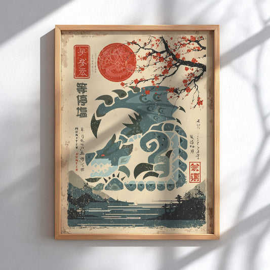Rathian Poster - Monster Hunter Wall Art Print