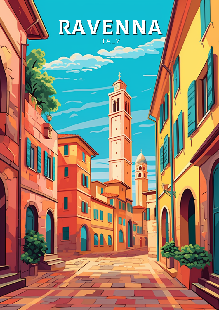 Europe RAVENNA TRAVEL PRINT - ITALY ARTWORK