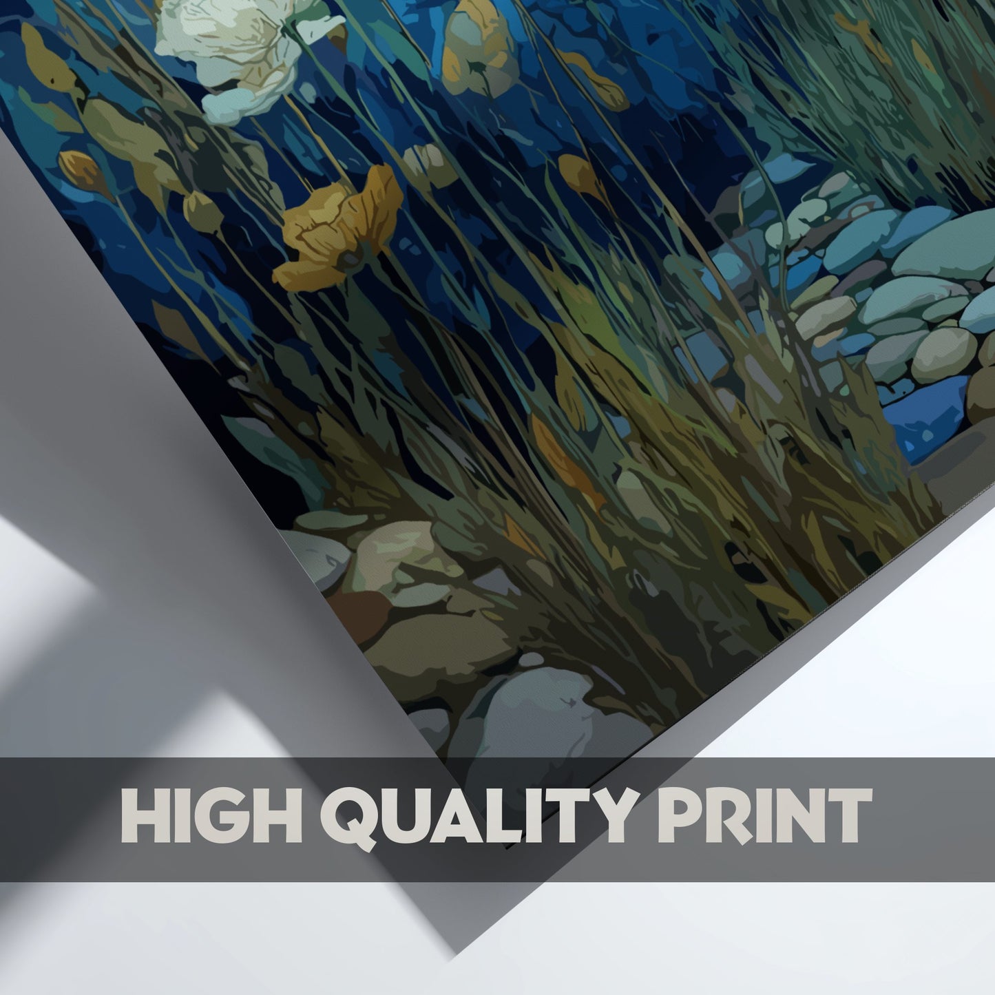 Resilience - Wildflowers Growing Between Stones Nature Wall Art