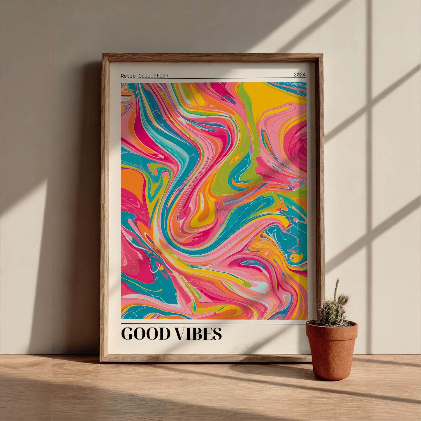 Good Vibes: Retro Collection - Modern Minimalist Nostalgia Wall Art