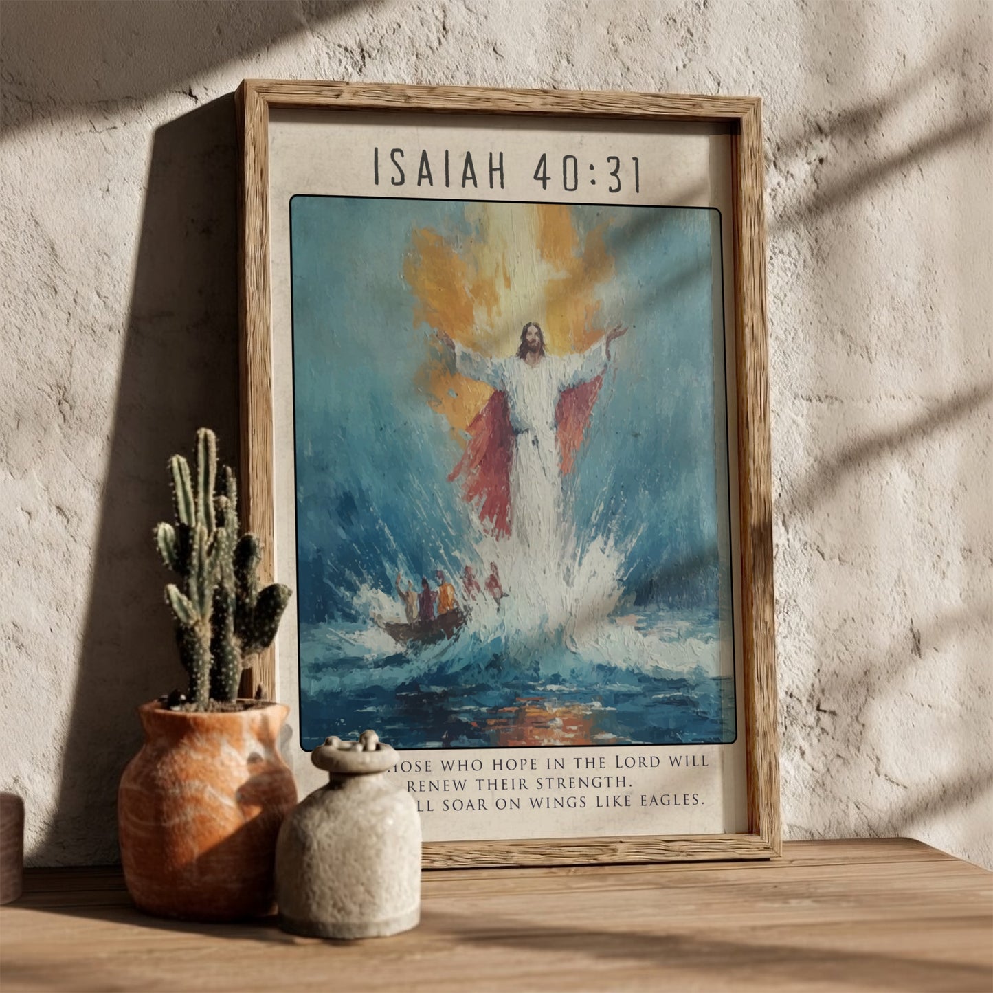 Isaiah 40:31: The Soar – Modern Minimalist Scripture Art