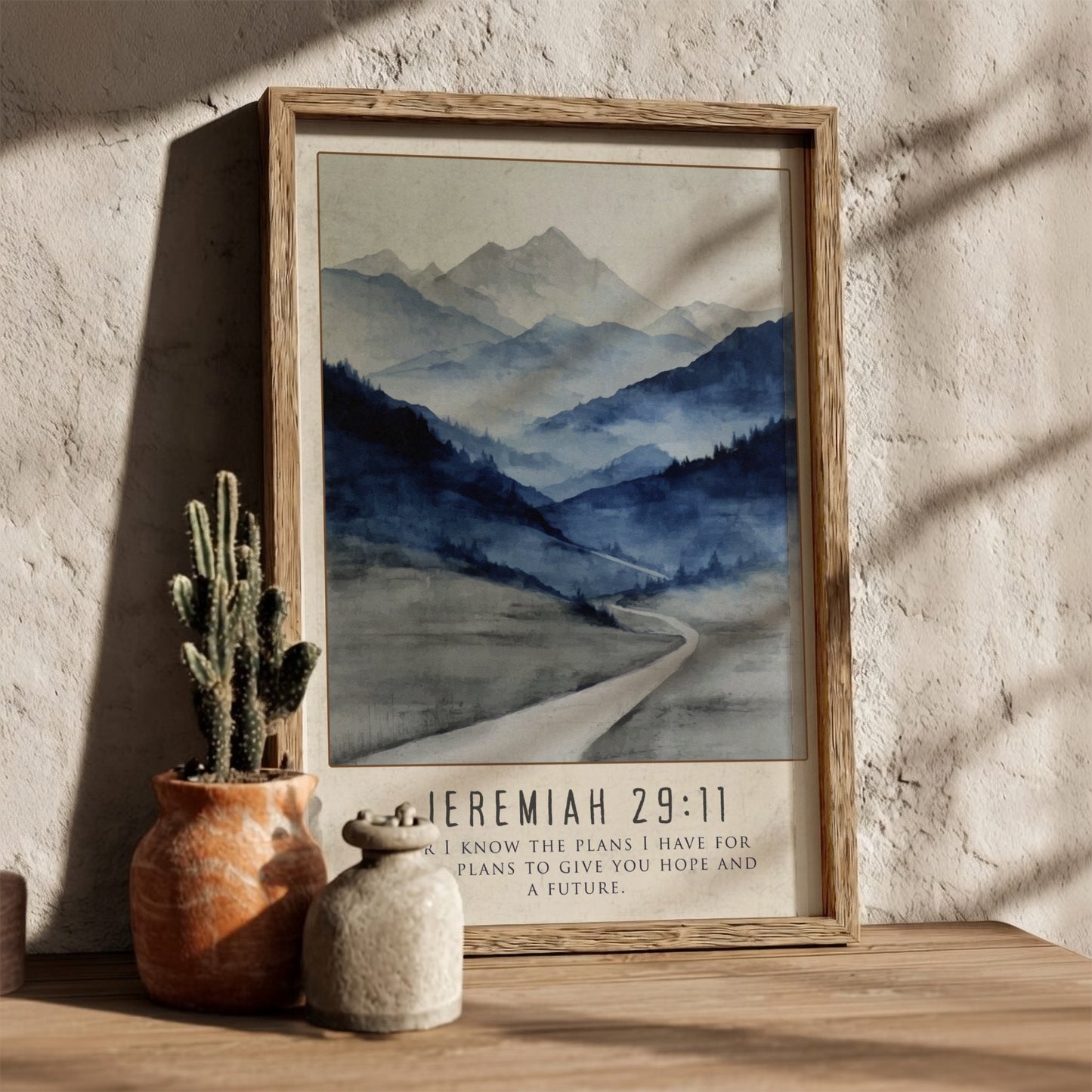 Jeremiah 29:11: The Intent – Modern Minimalist Scripture Art