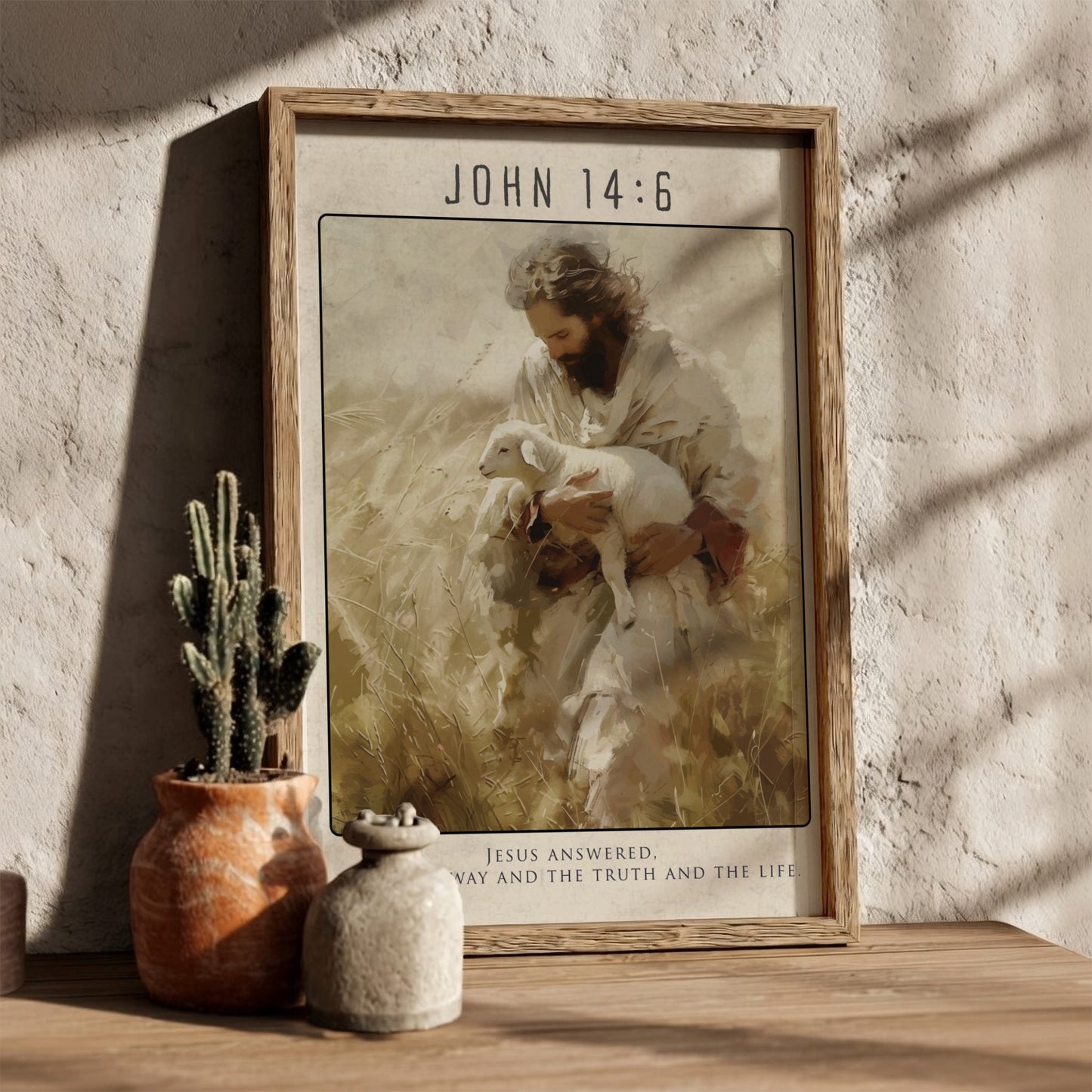 John 14:6: The Compass – Modern Minimalist Scripture Art
