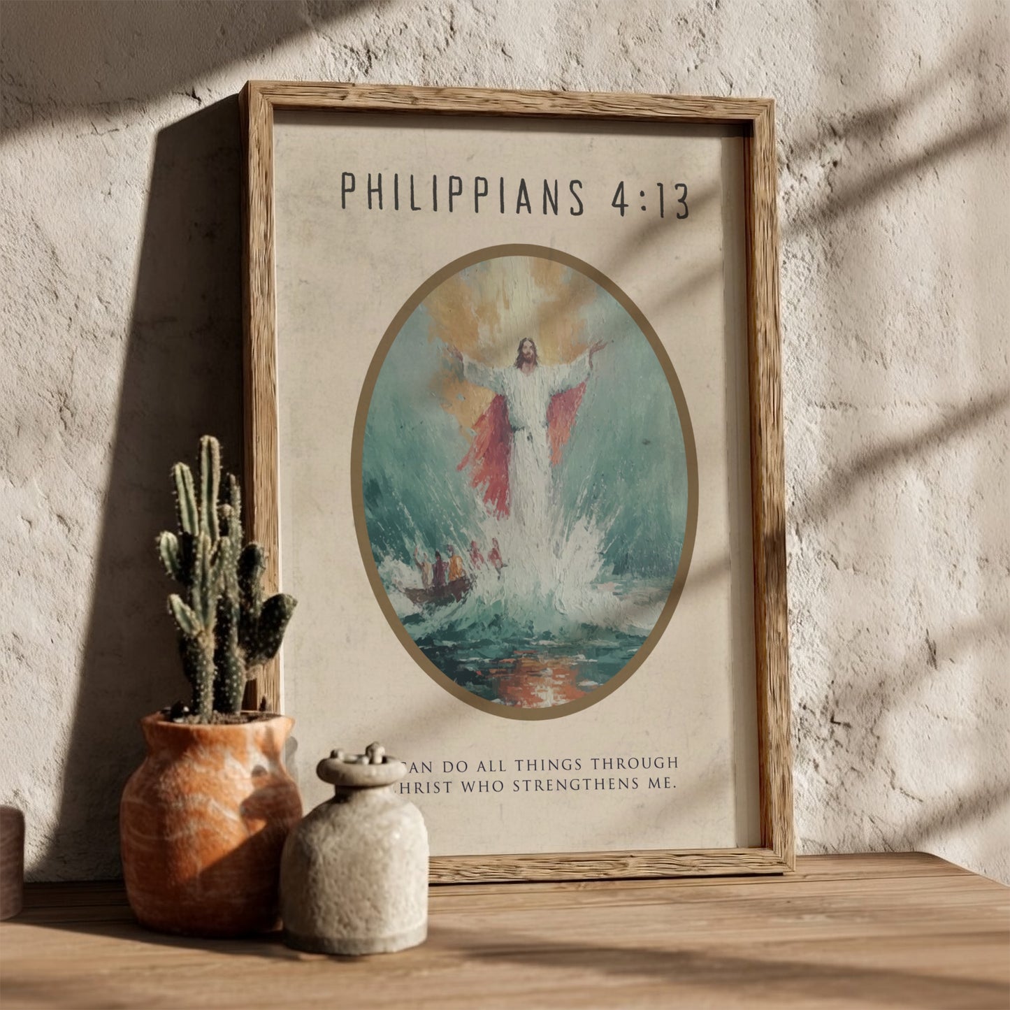 Philippians 4:13: The Kinetic – Modern Minimalist Scripture Art