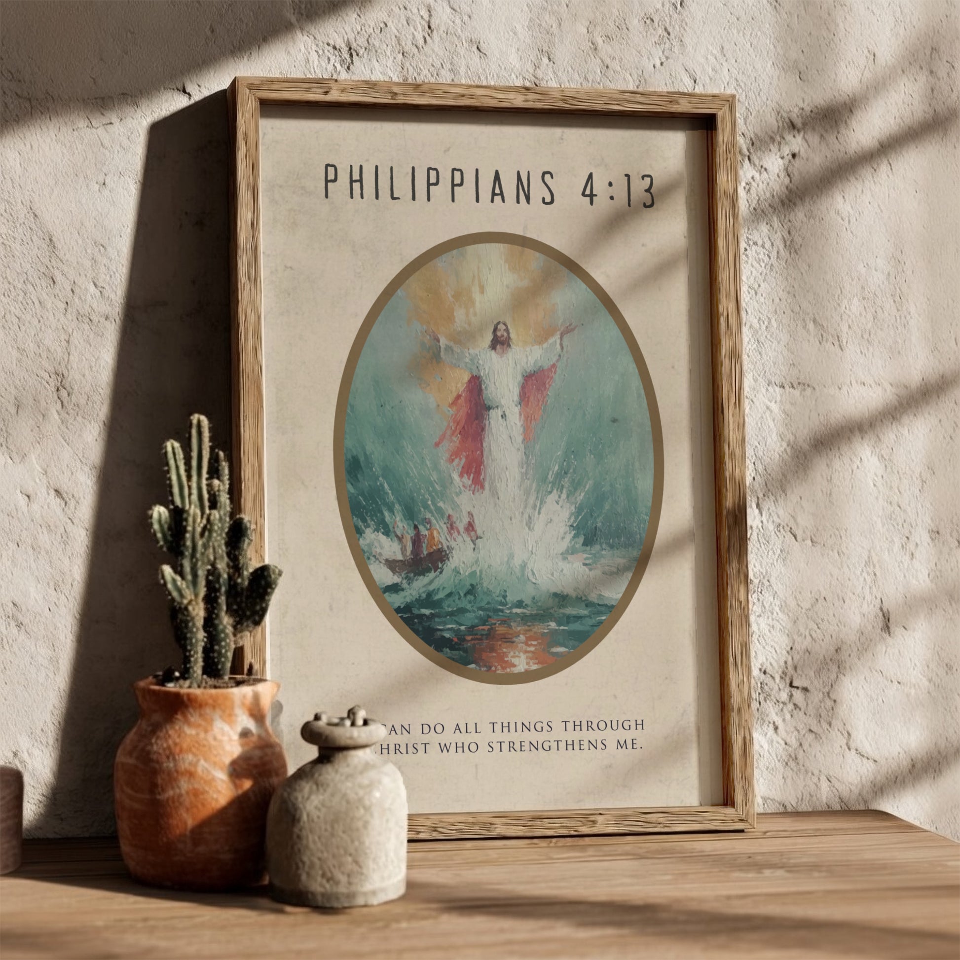 Philippians 4:13: The Kinetic – Modern Minimalist Scripture Art