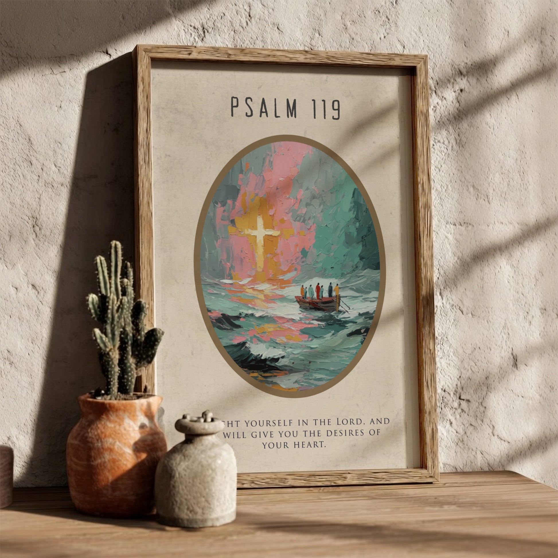 Psalm 119: The Way – Modern Minimalist Scripture Wall Art