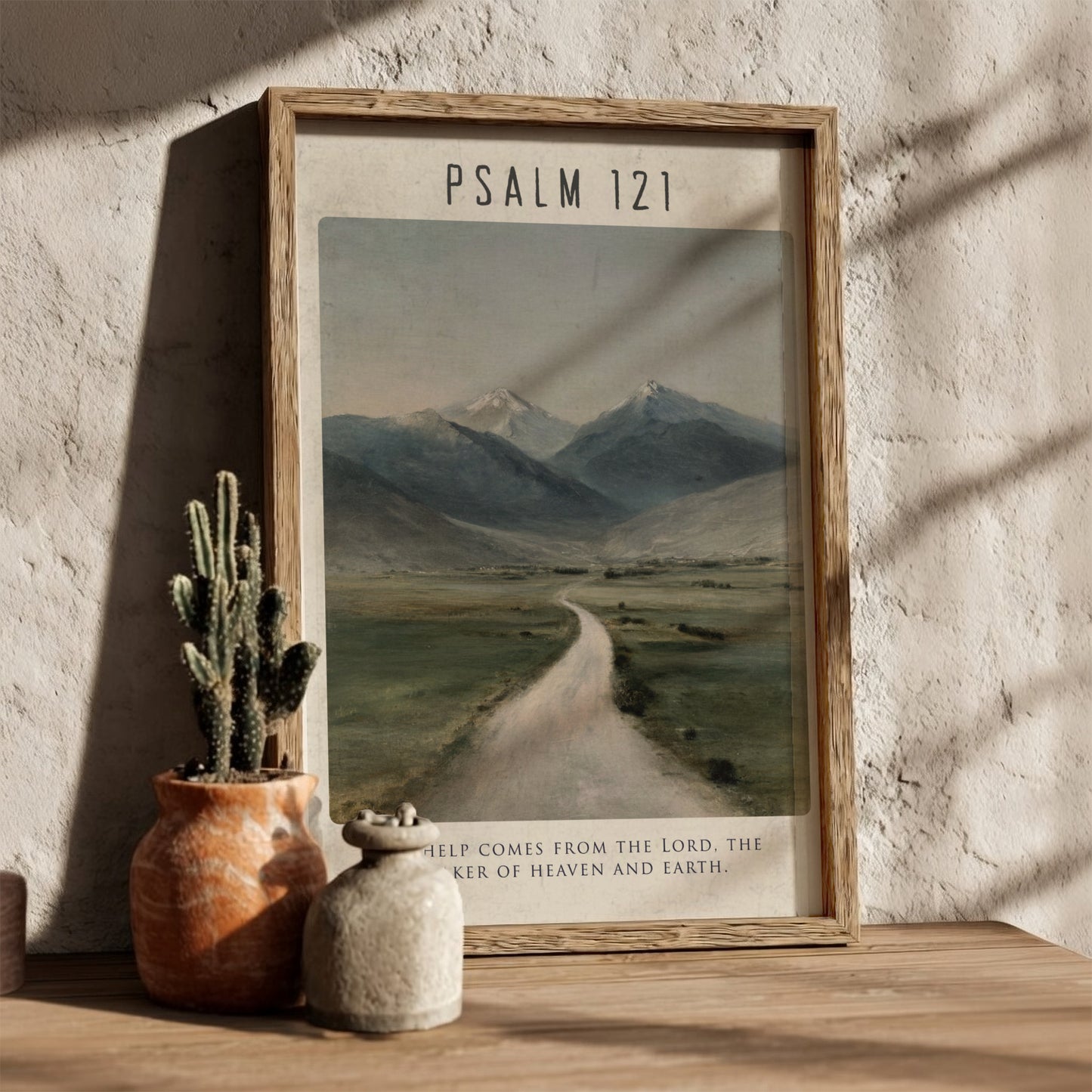 Psalm 121: The Keeper - Modern Minimalist Scripture Wall Art