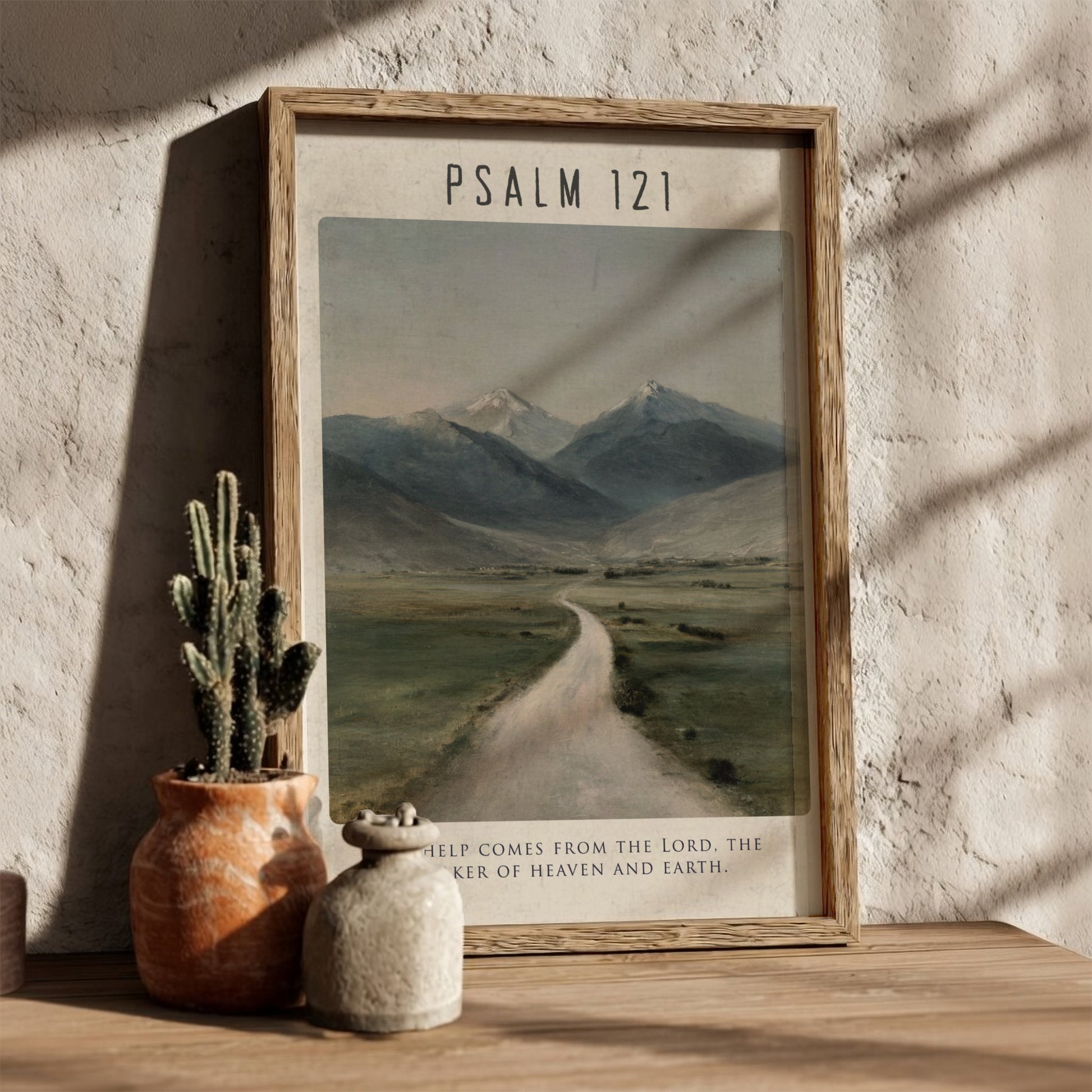 Psalm 121: The Keeper - Modern Minimalist Scripture Wall Art