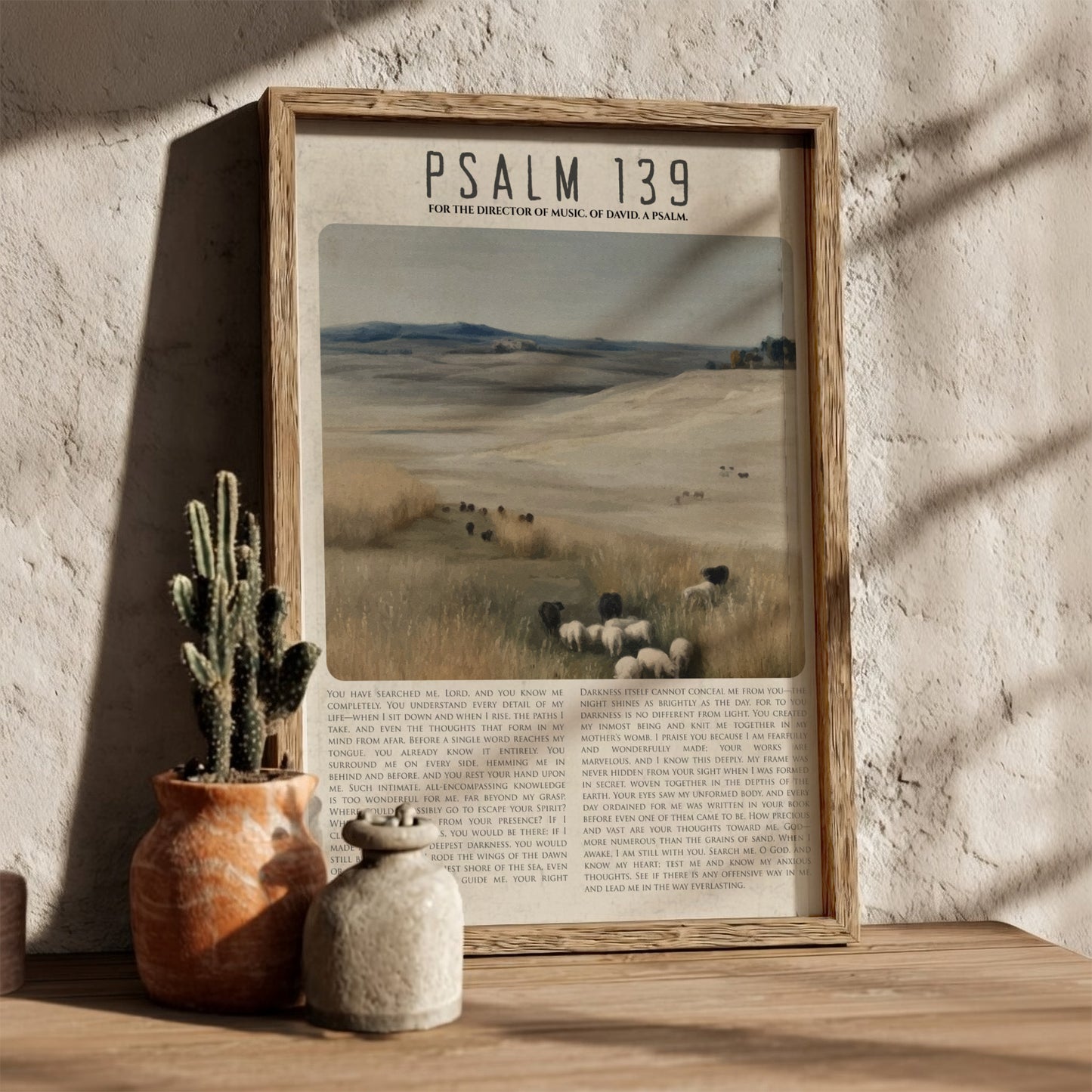 Psalm 139: Known – Modern Minimalist Scripture Wall Art