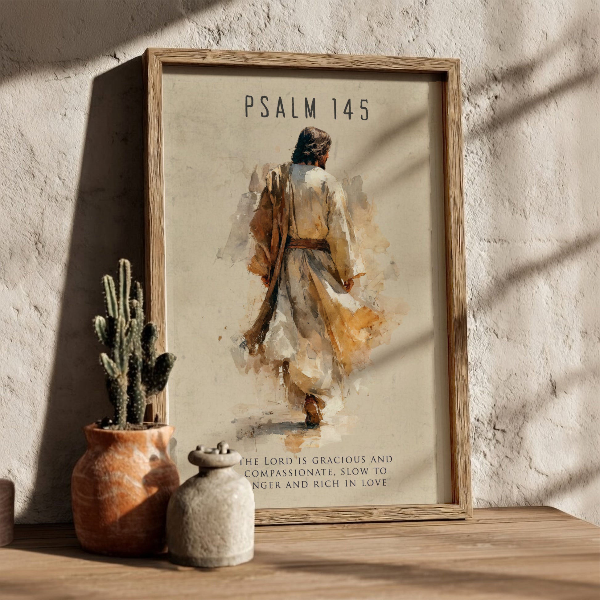 Psalm 145: The Greatness – Modern Minimalist Scripture Wall Art