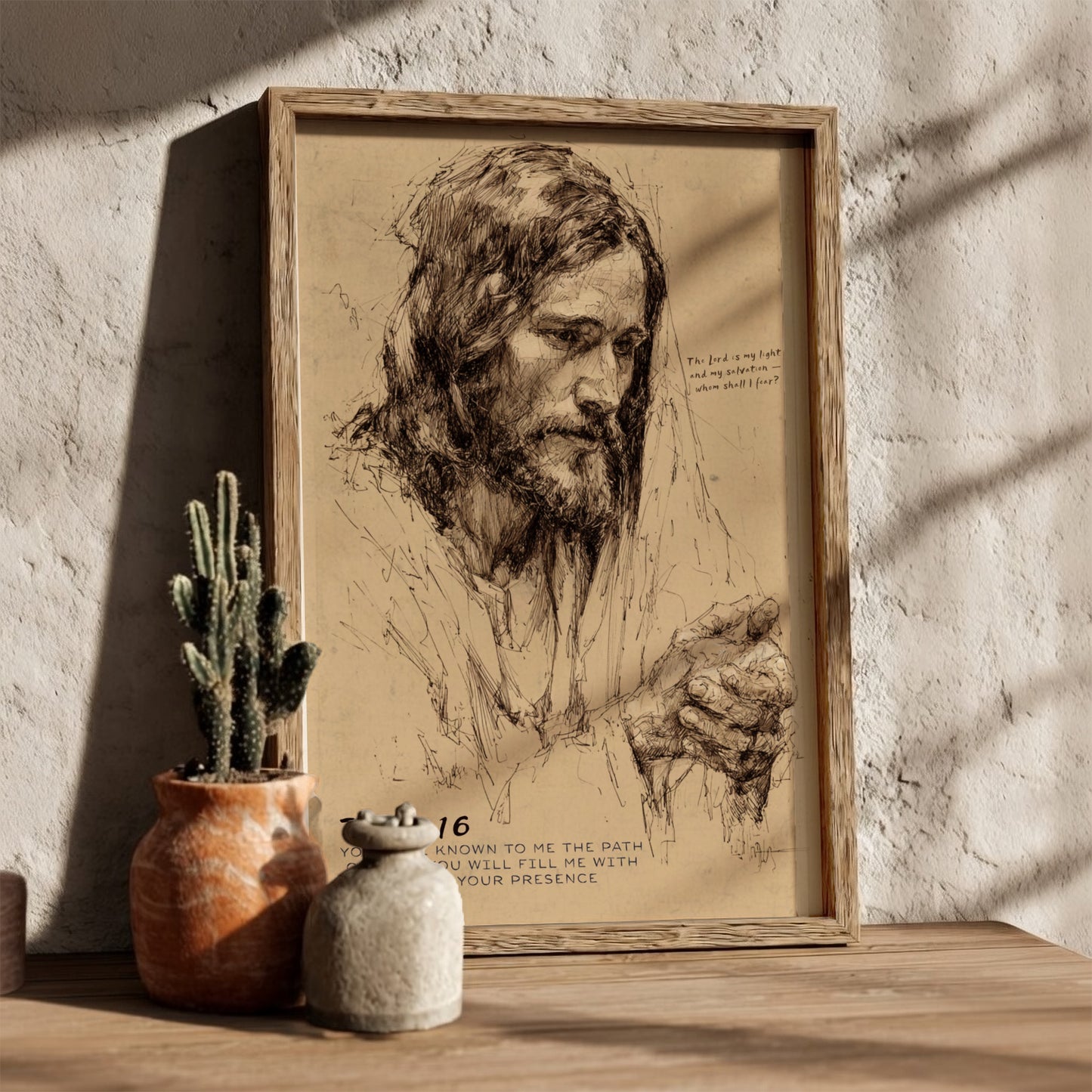 Psalm 16: The Keystone – Modern Minimalist Scripture Art