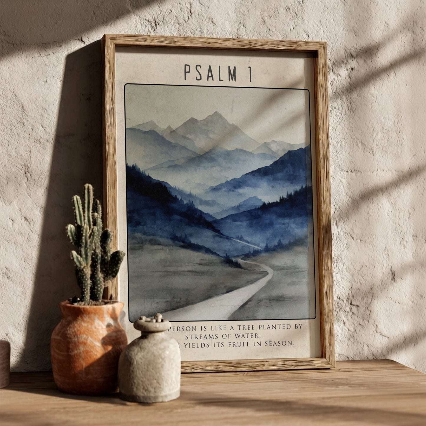 Psalm 1: The Foundation – Modern Minimalist Scripture Art