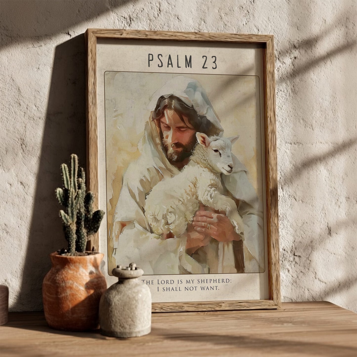 Psalm 23: The Provision – Modern Minimalist Scripture Art