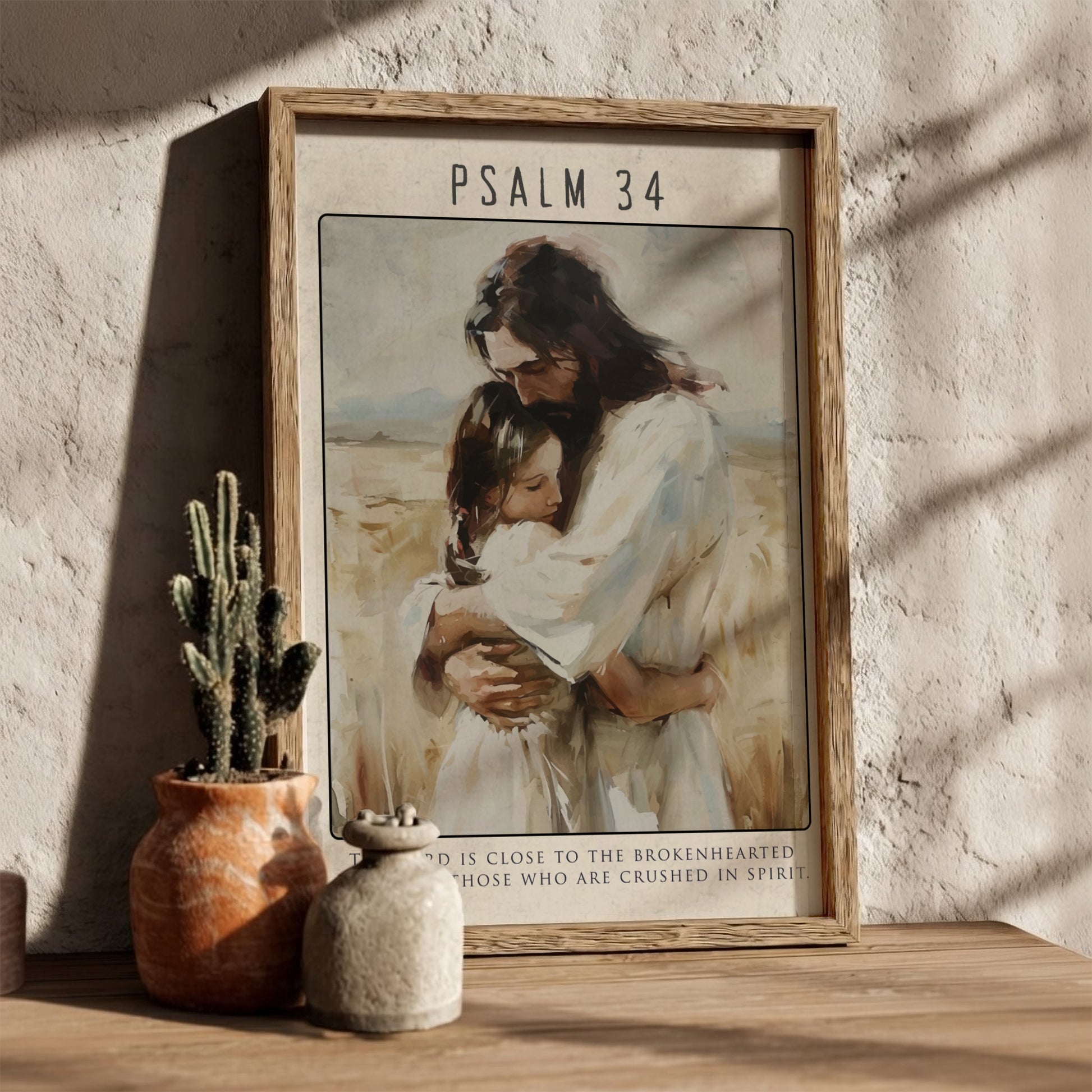 Psalm 34: The Deliverance – Modern Minimalist Scripture Art
