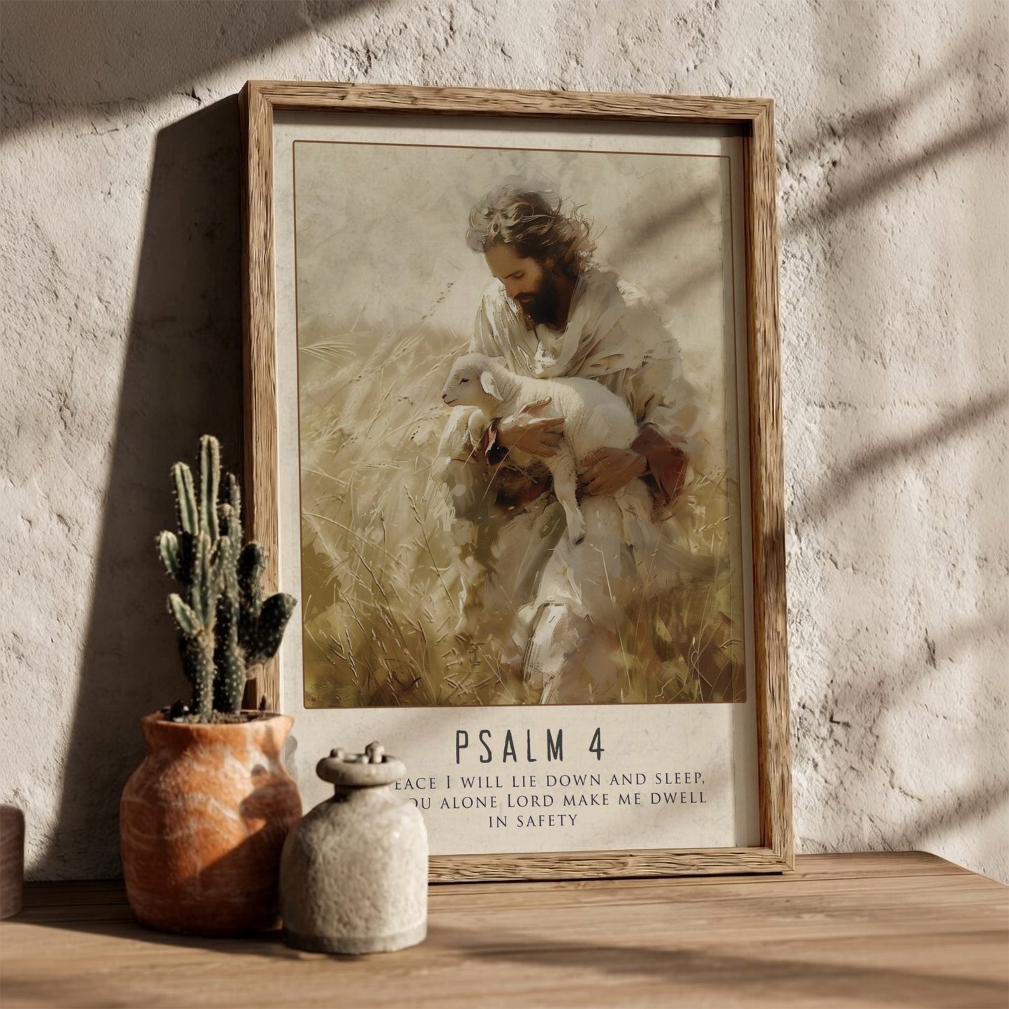 Psalm 4: The Quietude – Modern Minimalist Scripture Art