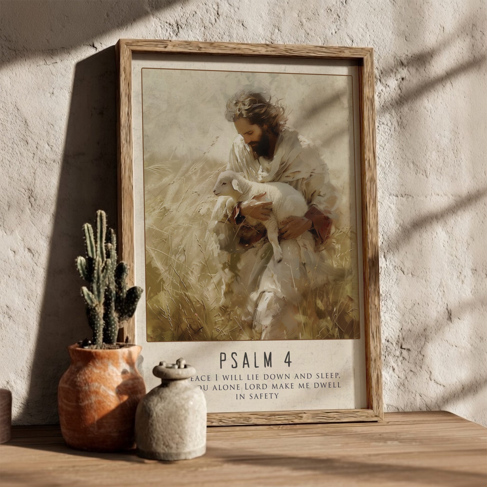 Psalm 4: The Quietude – Modern Minimalist Scripture Art