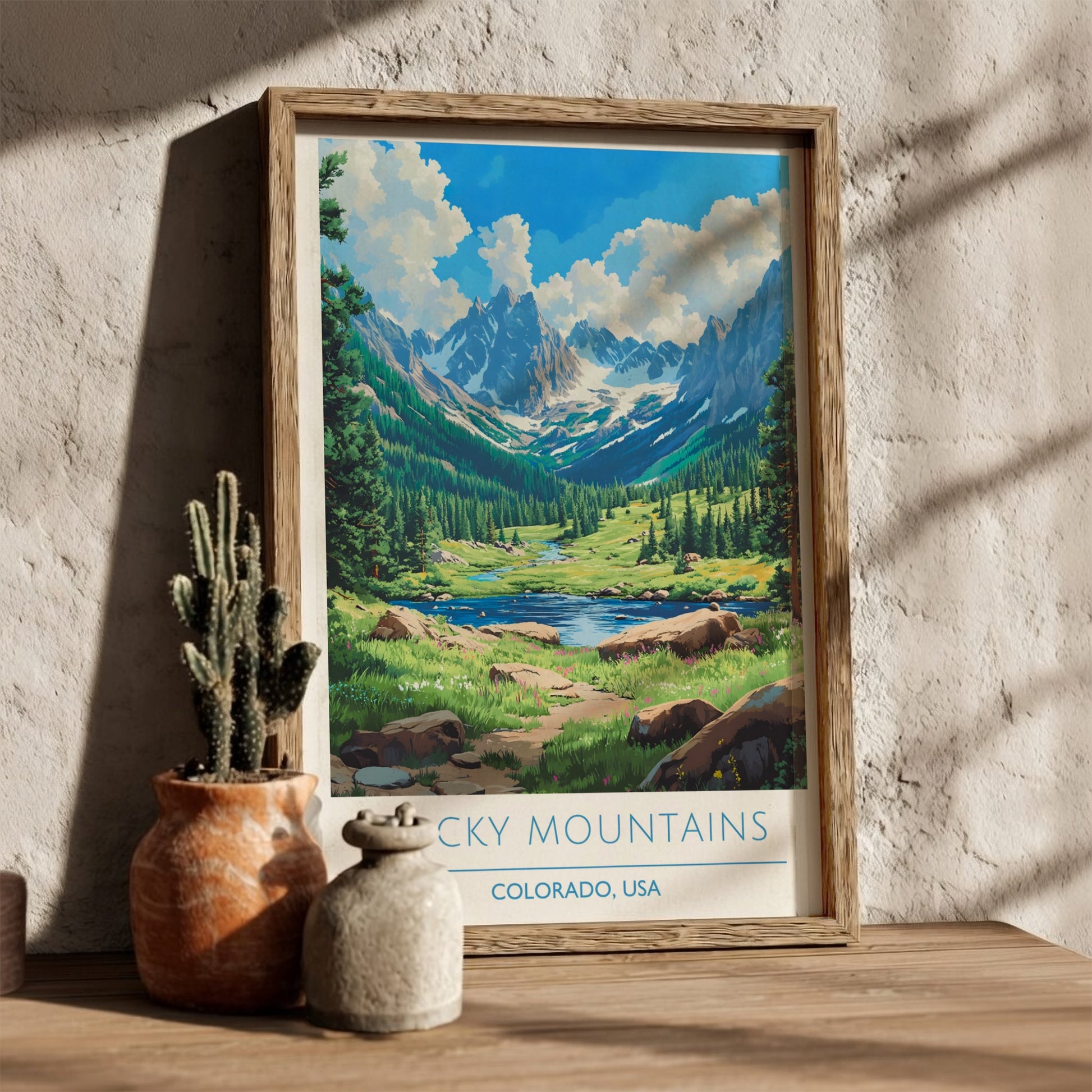 Rocky Mountains, Colorado: The Range – Modern Travel Art