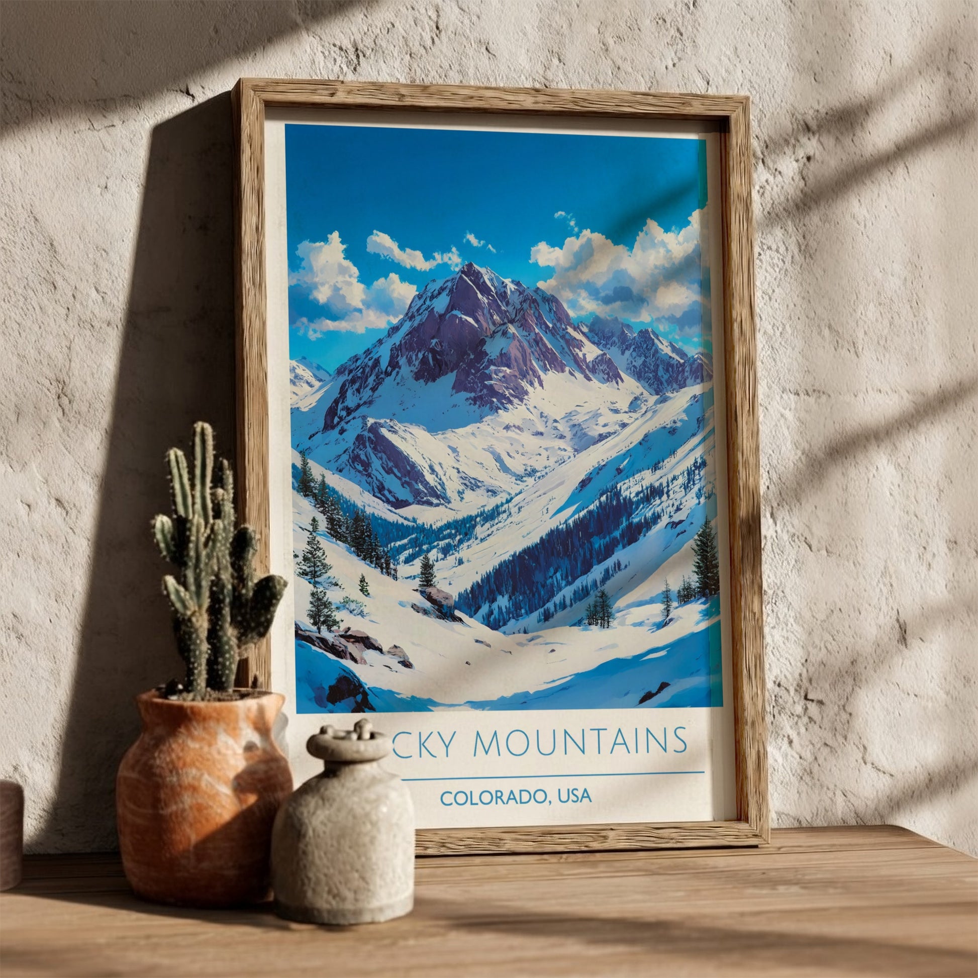 Rocky Mountains, Colorado: The Frost – Modern Travel Art