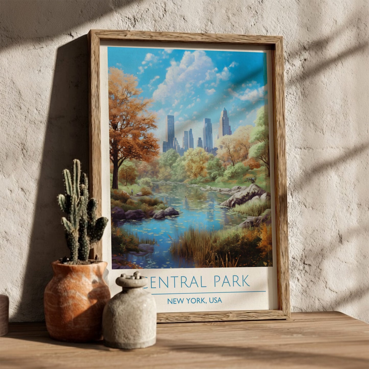 Central Park, New York: The Sanctuary – Modern Travel Art