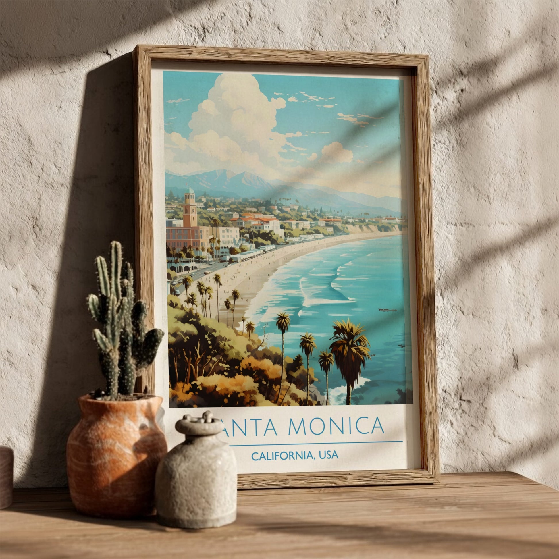 Santa Monica, California: The Horizon – Modern Travel Art