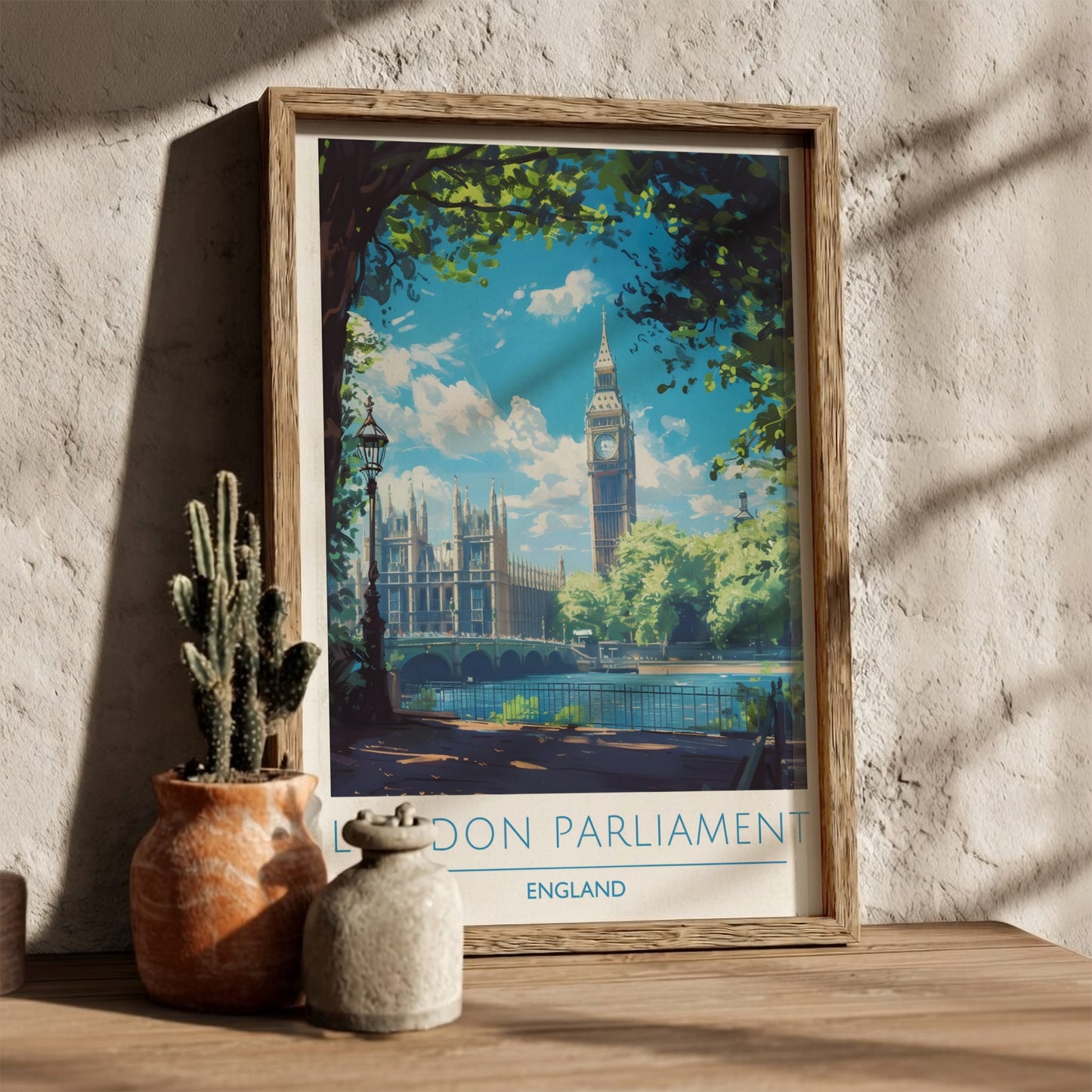 London Parliament, England: The Epoch – Modern Travel Art