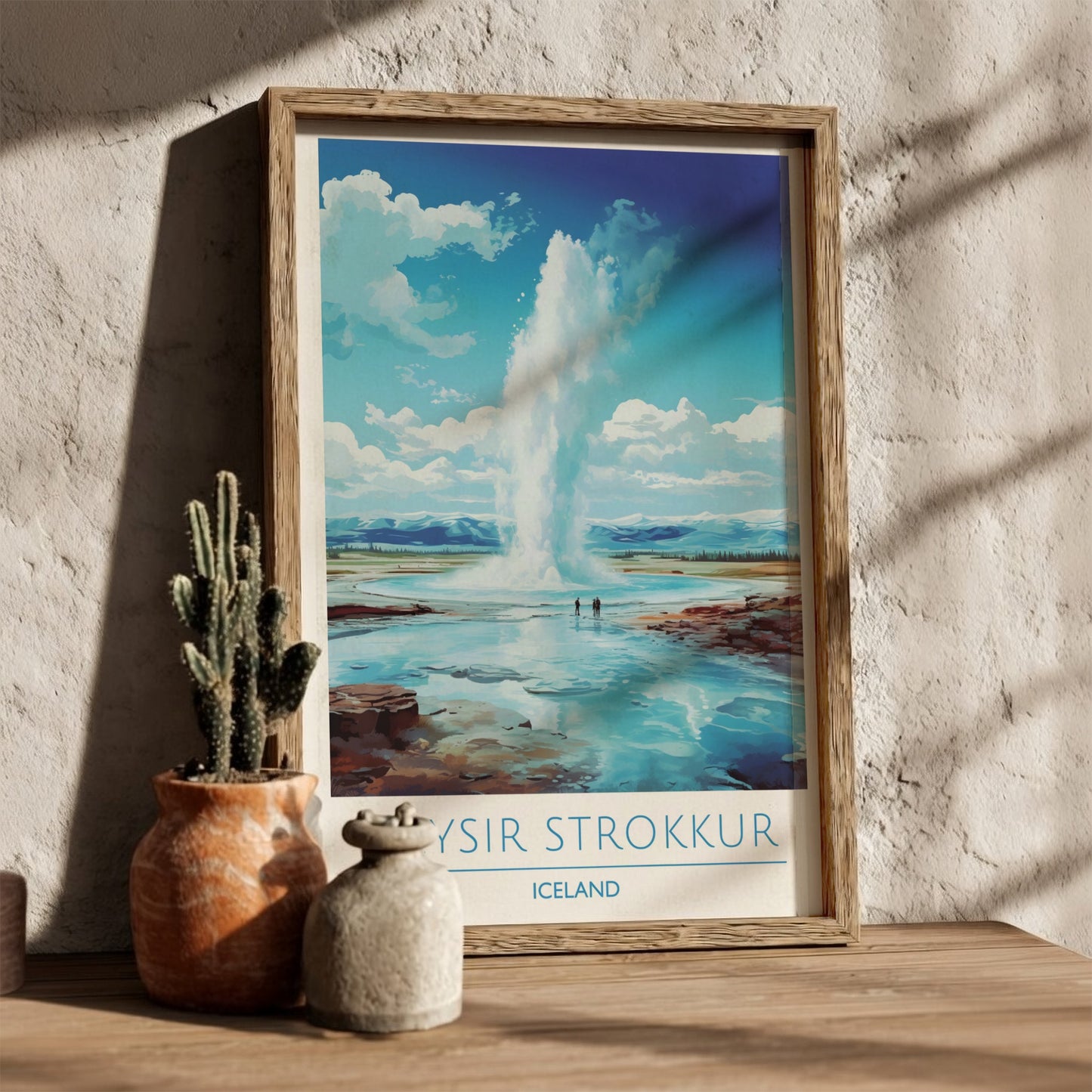 Geysir Strokkur, Iceland: The Surge – Modern Travel Art