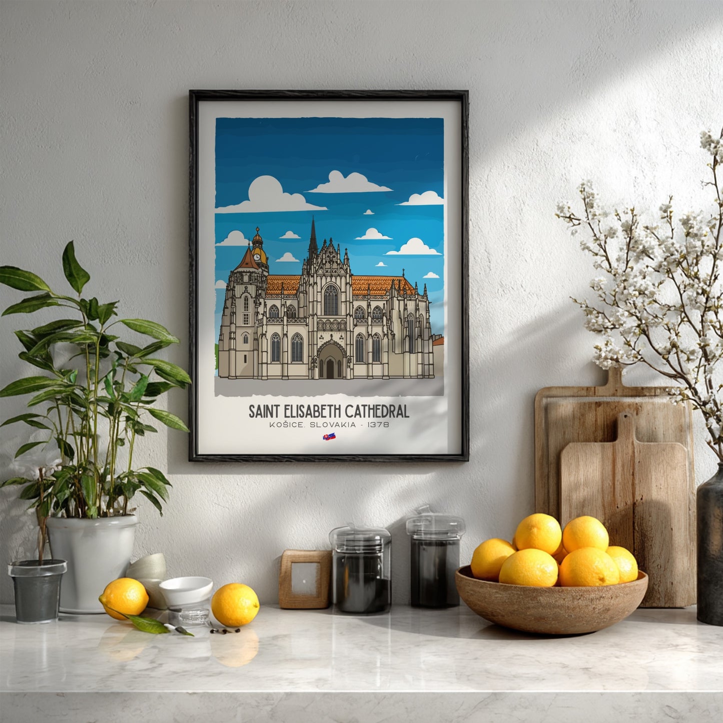 Saint Elisabeth Cathedral Art - The Gothic Jewel Wall Print