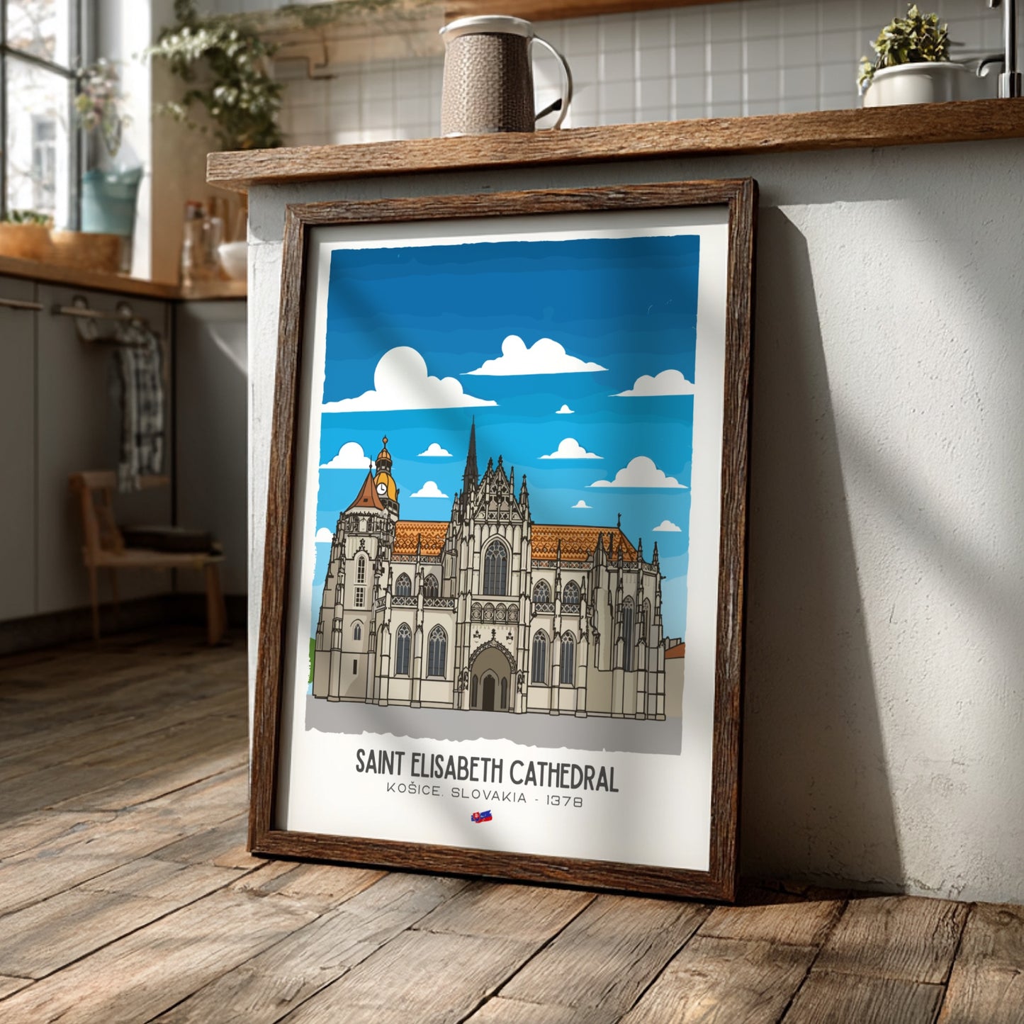 Saint Elisabeth Cathedral Art - The Gothic Jewel Wall Print