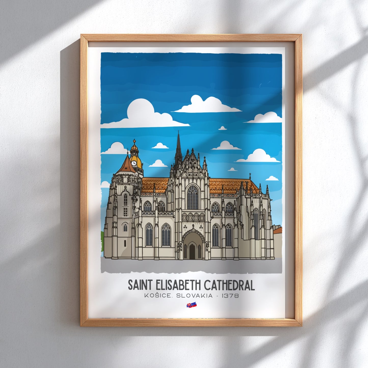 Saint Elisabeth Cathedral Art - The Gothic Jewel Wall Print