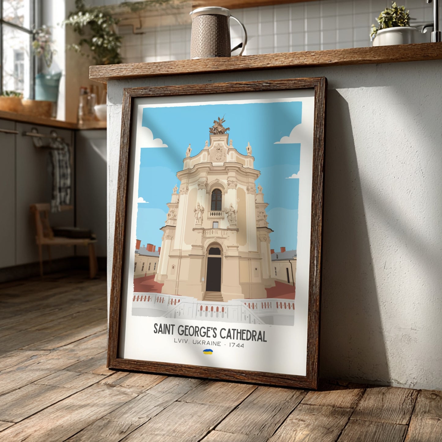 Saint Georges Cathedral Lviv Art - The Rococo Masterpiece Wall Print