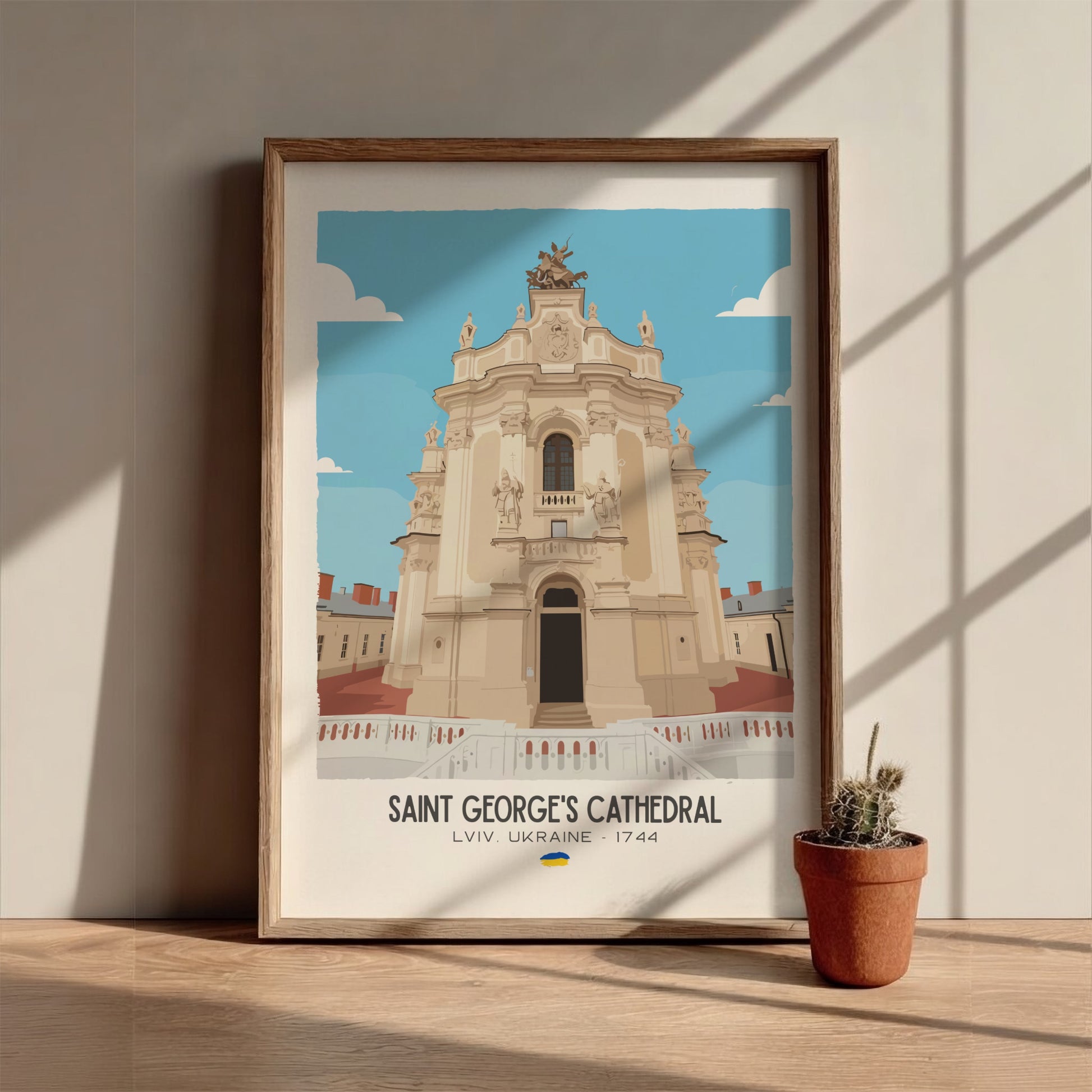Saint Georges Cathedral Lviv Art - The Rococo Masterpiece Wall Print