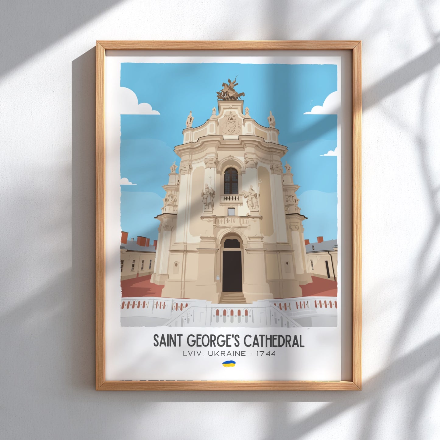 Saint Georges Cathedral Lviv Art - The Rococo Masterpiece Wall Print