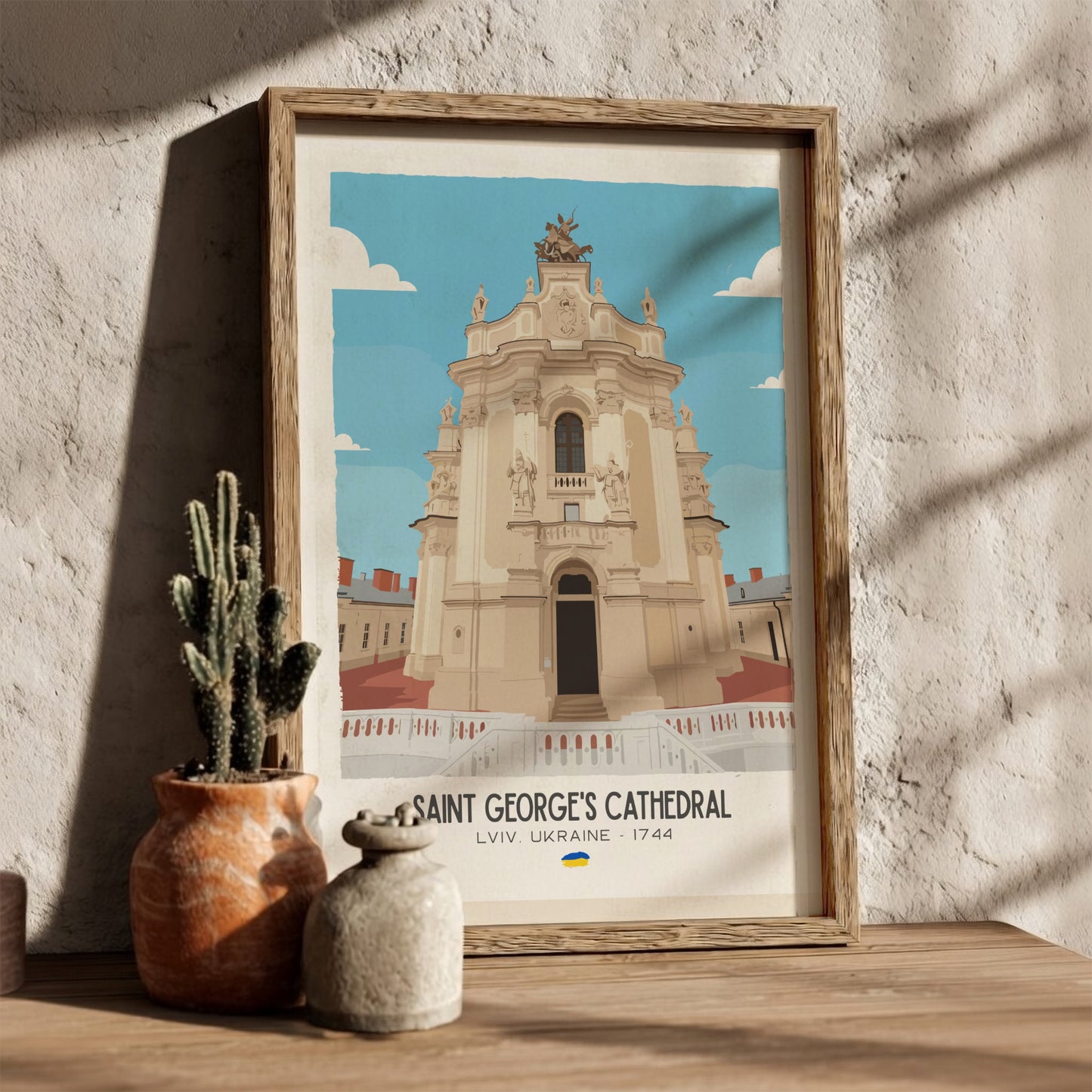 Saint Georges Cathedral Lviv Art - The Rococo Masterpiece Wall Print