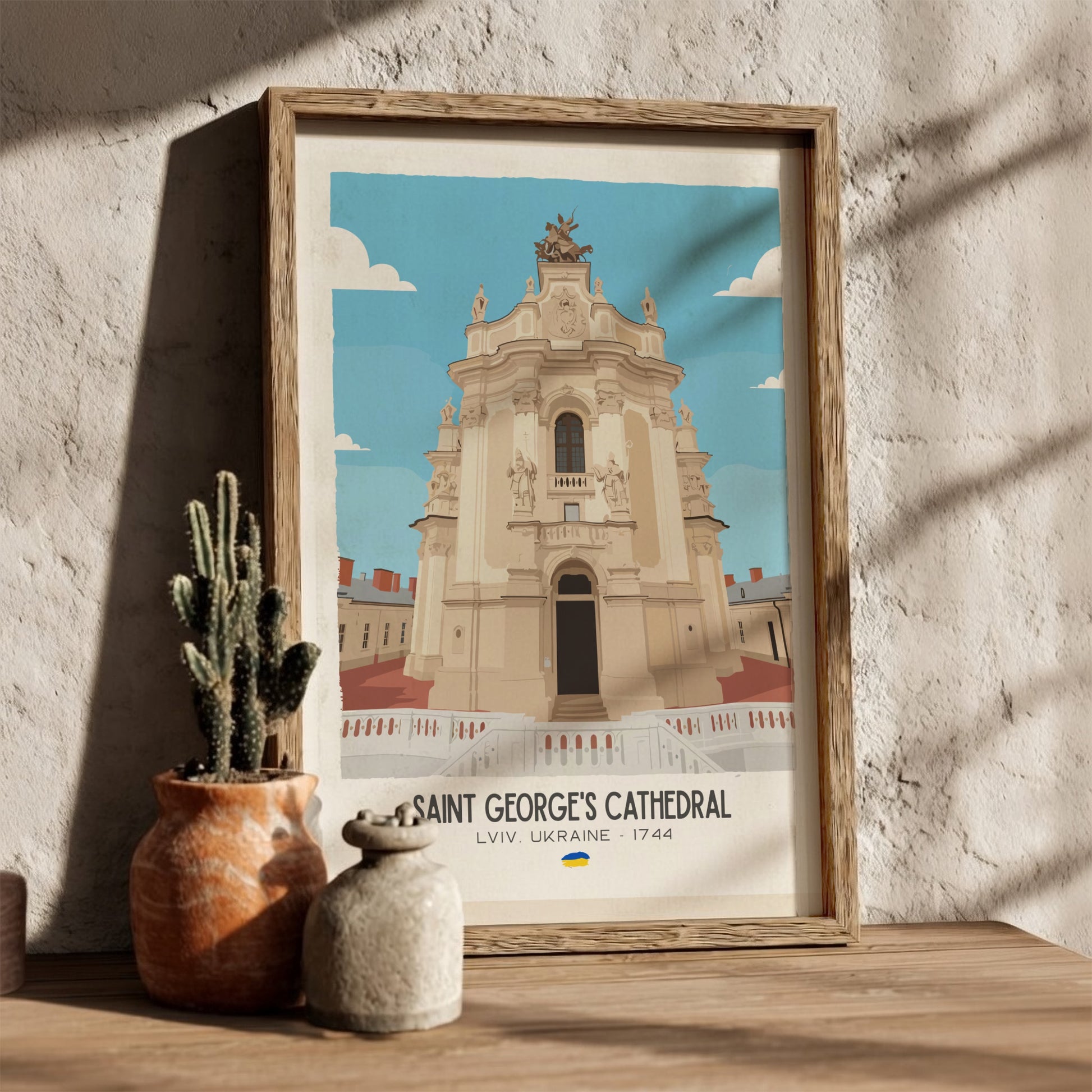 Saint Georges Cathedral Lviv Art - The Rococo Masterpiece Wall Print
