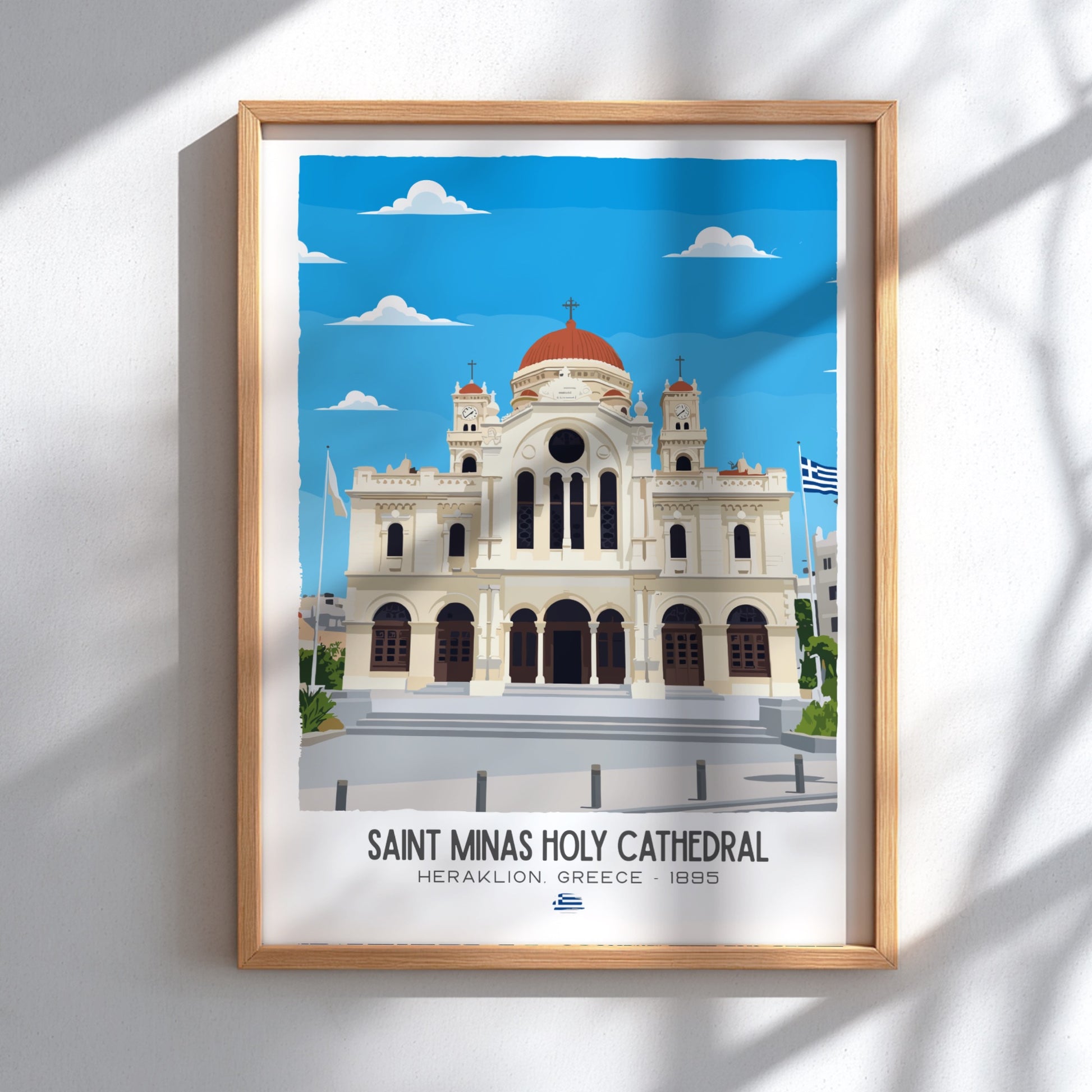Saint Minas Holy Cathedral Art - The Heraklion Masterpiece Wall Print