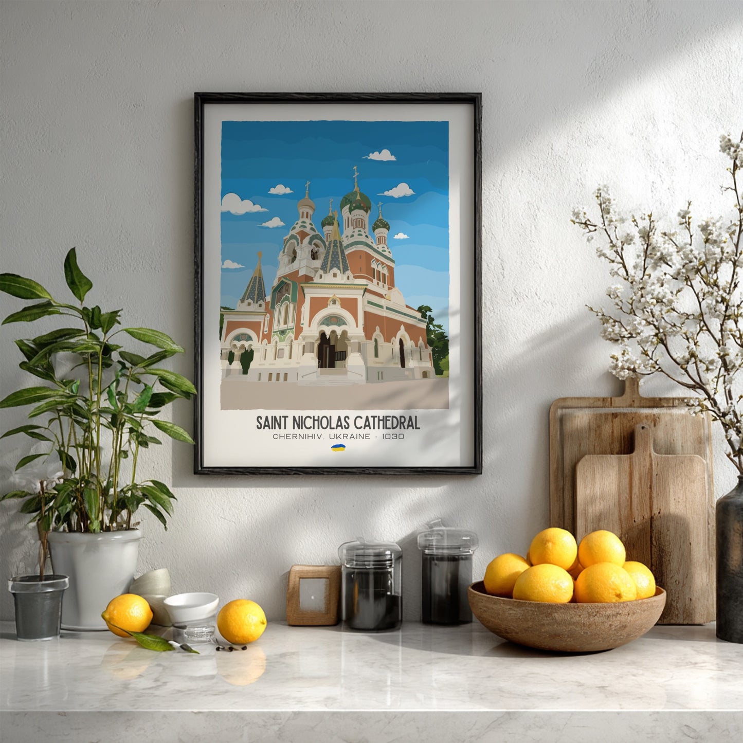 Saint Nicholas Cathedral Kyiv Art - The Gothic Revival Wall Print