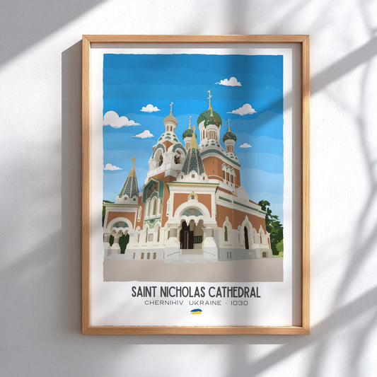 Saint Nicholas Cathedral Kyiv Art - The Gothic Revival Wall Print