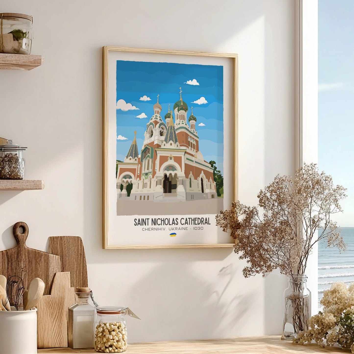 Saint Nicholas Cathedral Kyiv Art - The Gothic Revival Wall Print