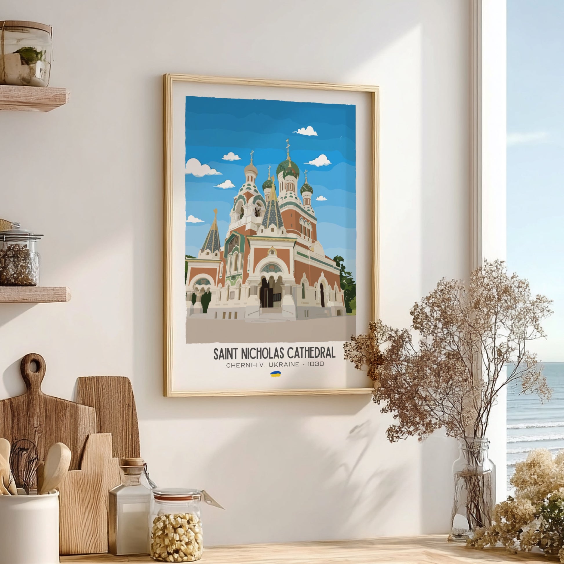 Saint Nicholas Cathedral Kyiv Art - The Gothic Revival Wall Print