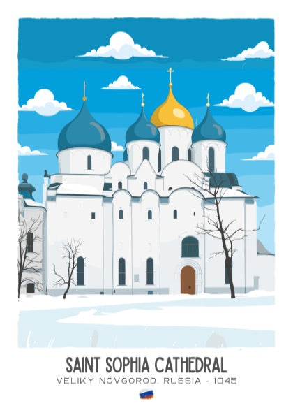 Saint Sophia Cathedral Novgorod Art - The Ancient Wisdom Wall Print