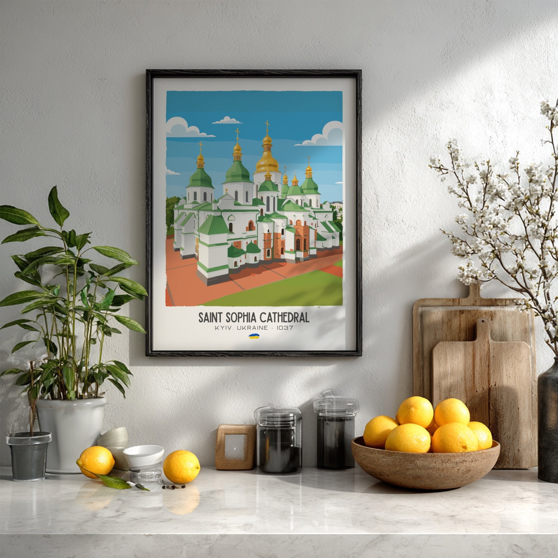 Saint Sophia Cathedral Kyiv Art - The Golden Dome Masterpiece Wall Print