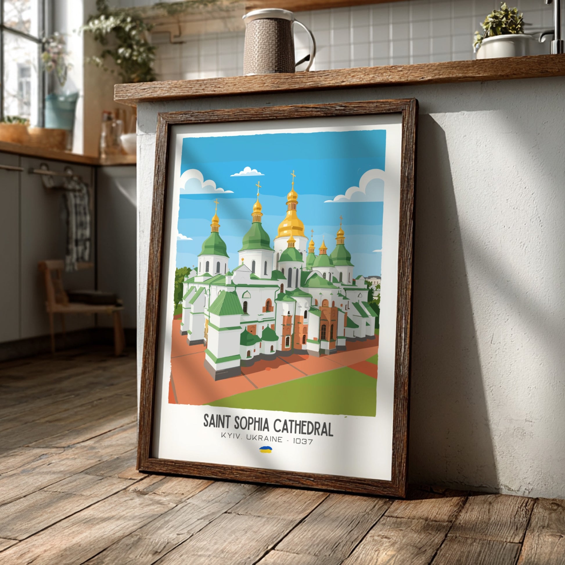 Saint Sophia Cathedral Kyiv Art - The Golden Dome Masterpiece Wall Print